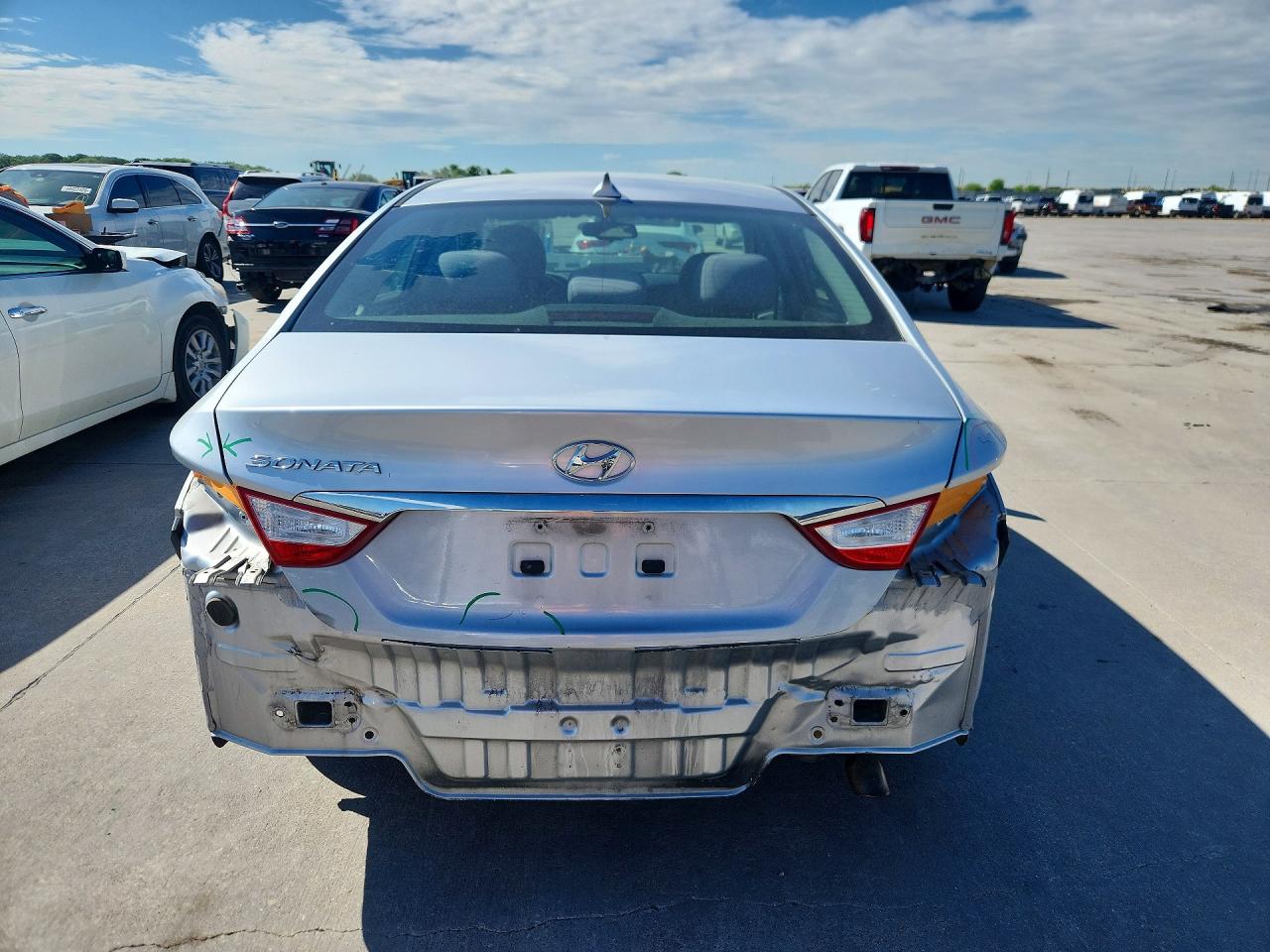 2012 Hyundai Sonata Gls Silver vin: 5NPEB4AC7CH488323