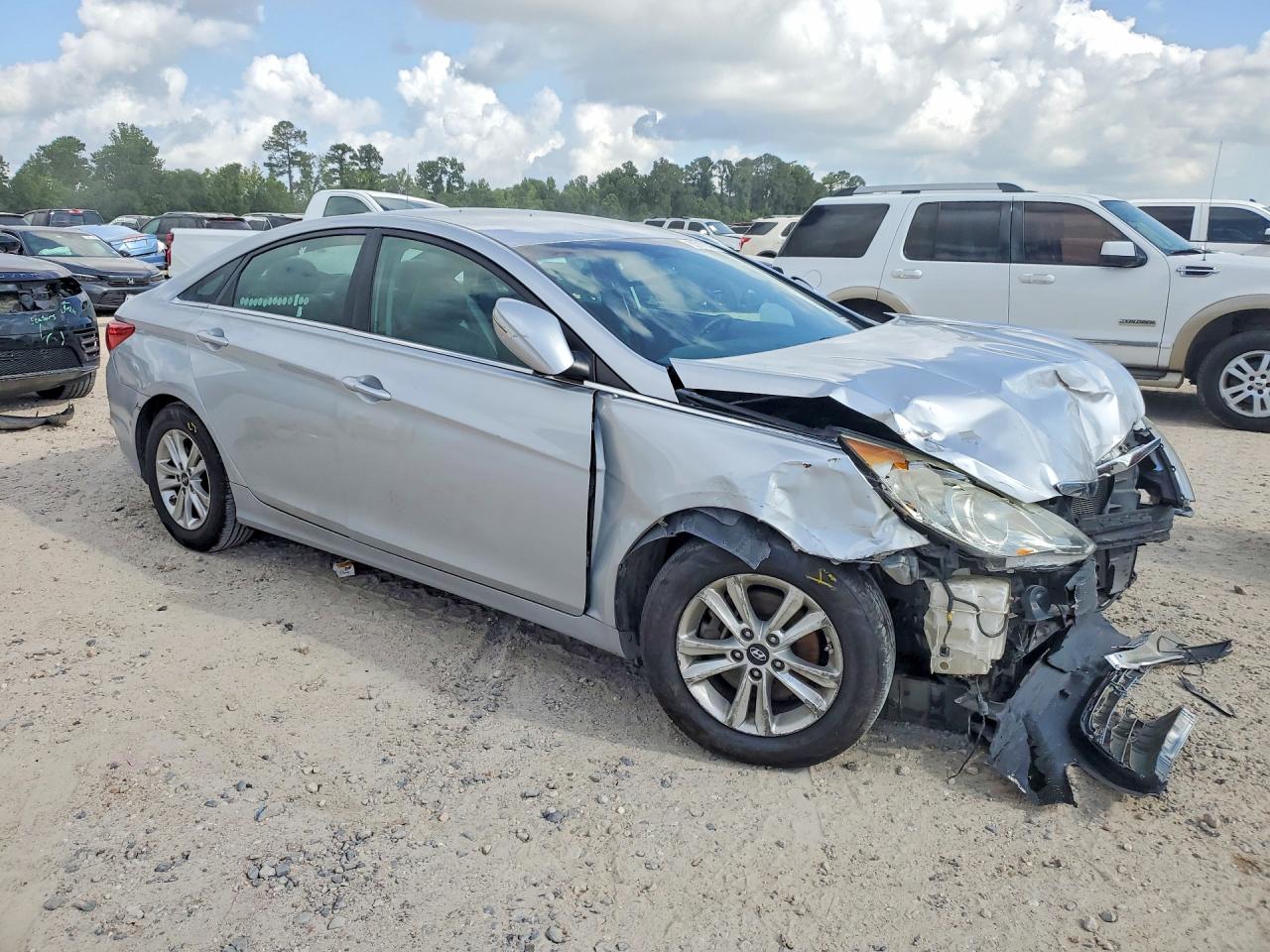 2012 Hyundai Sonata Gls Silver vin: 5NPEB4AC7CH493537