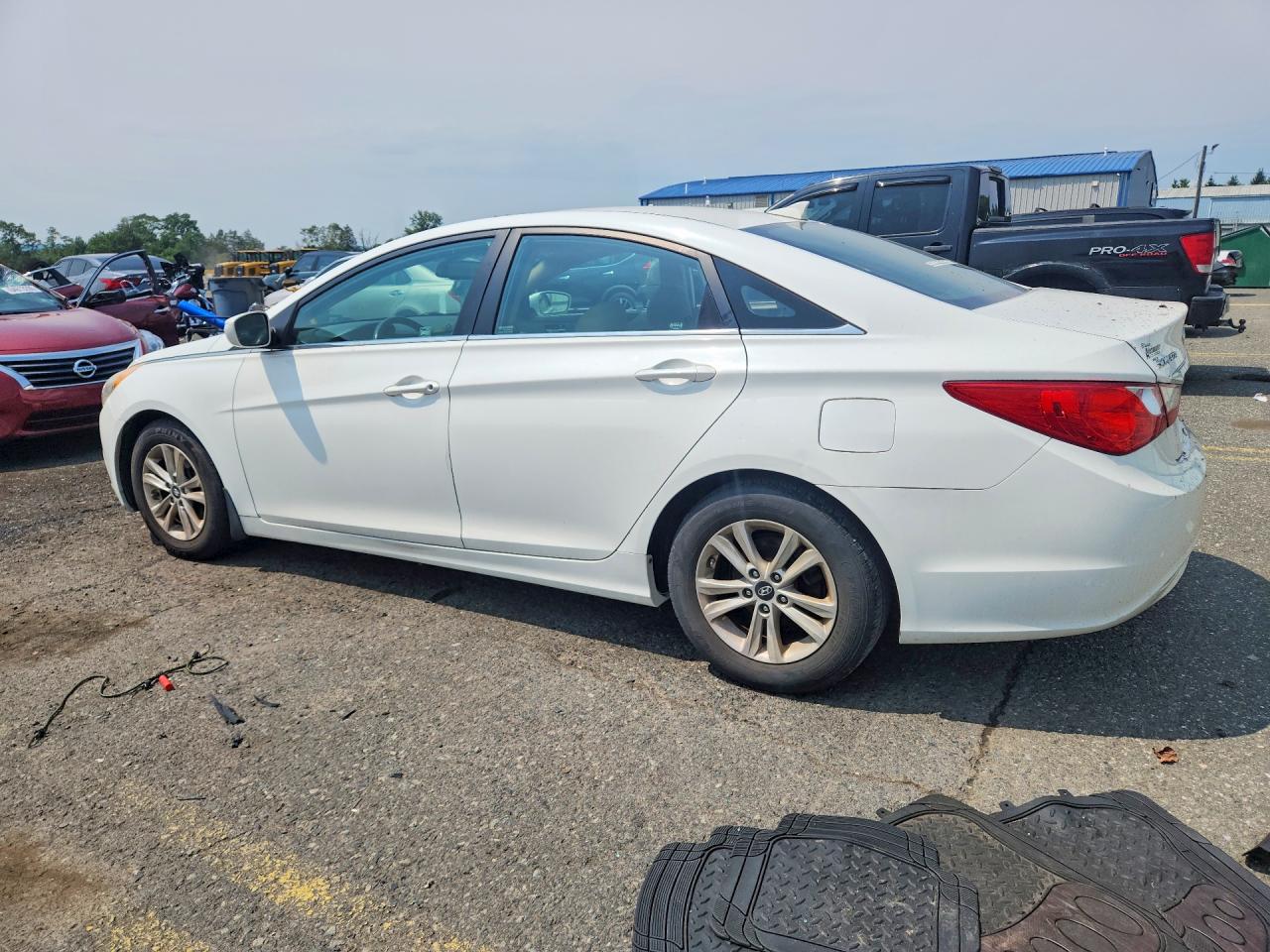 2012 Hyundai Sonata Gls White vin: 5NPEB4AC7CH495496