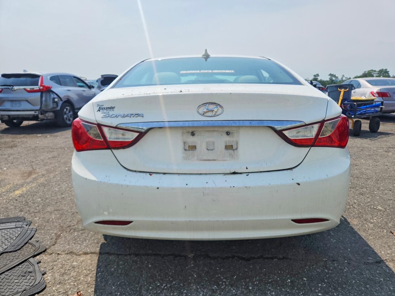2012 Hyundai Sonata Gls White vin: 5NPEB4AC7CH495496