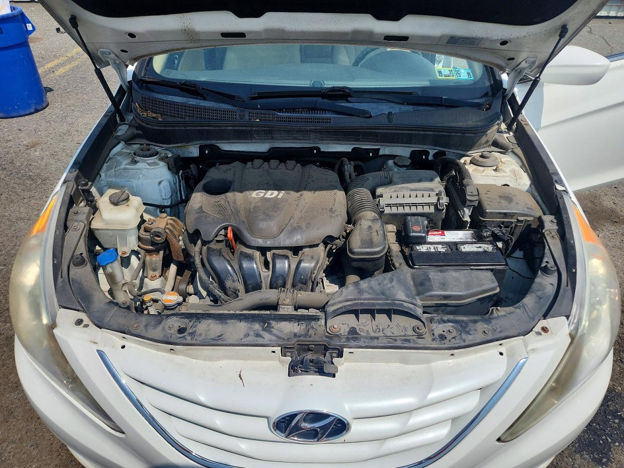 2012 Hyundai Sonata Gls White vin: 5NPEB4AC7CH495496