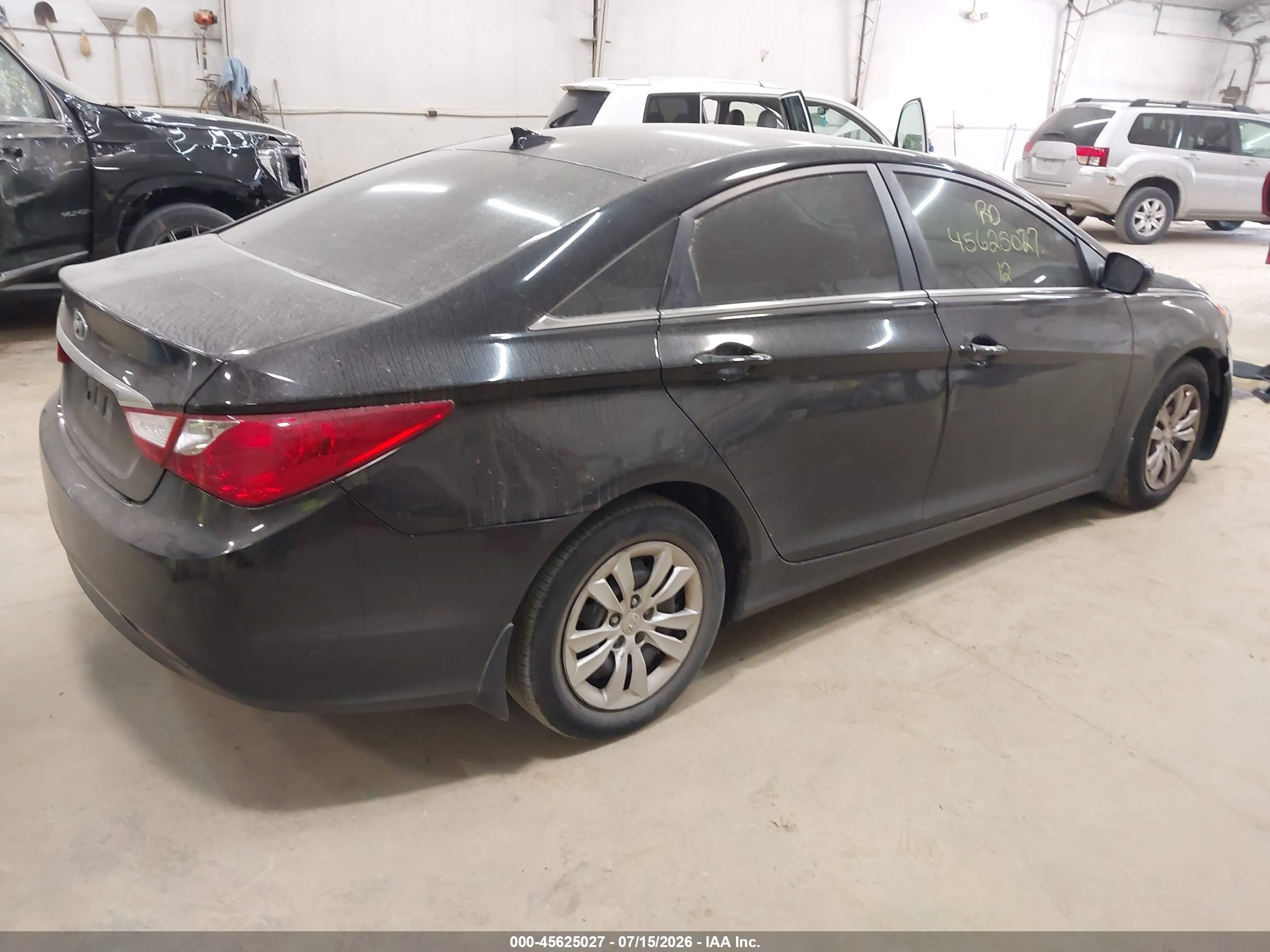 2012 Hyundai Sonata Gls Black vin: 5NPEB4AC7CH500969