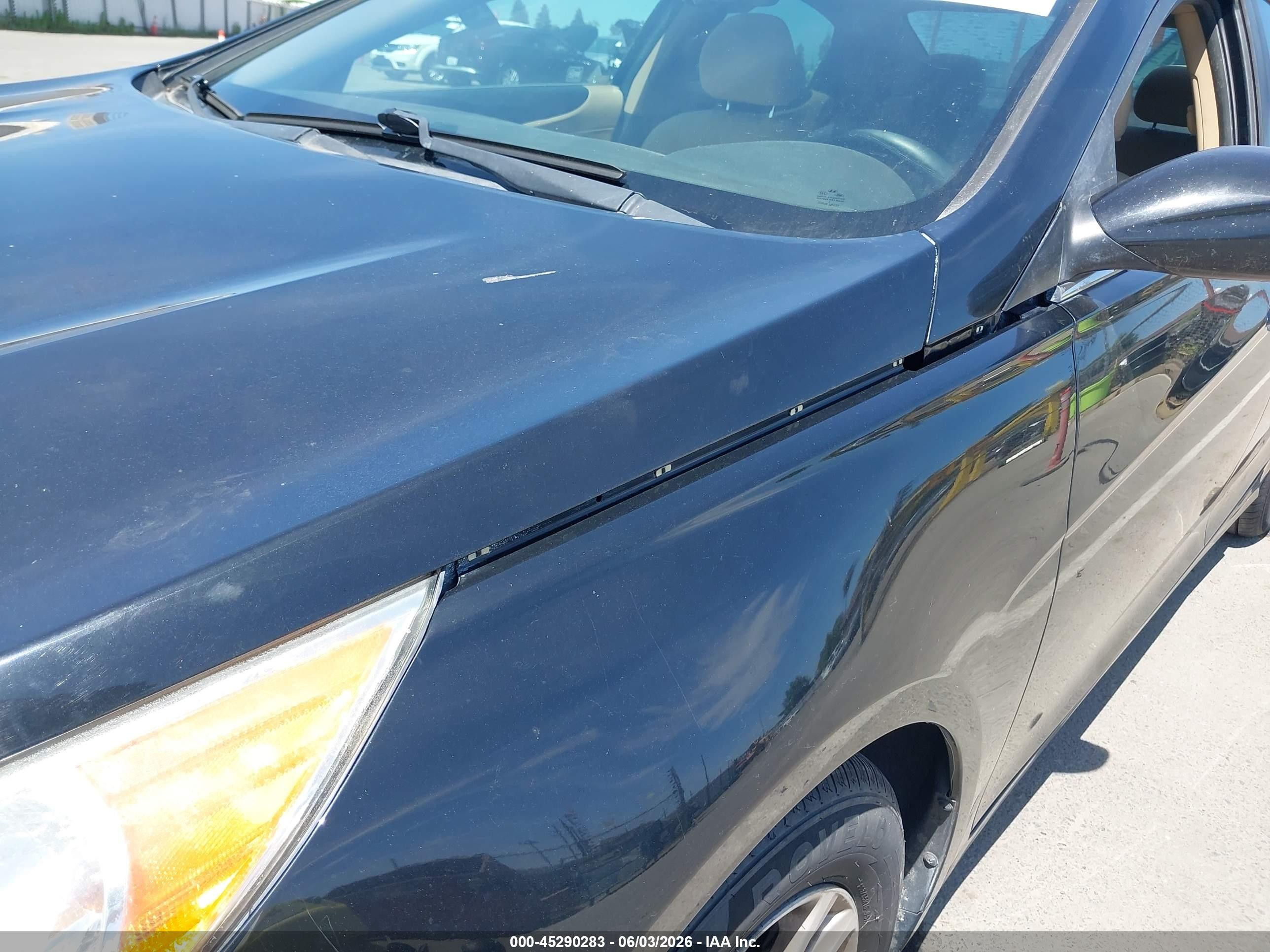 2013 Hyundai Sonata Gls Black vin: 5NPEB4AC7DH505266