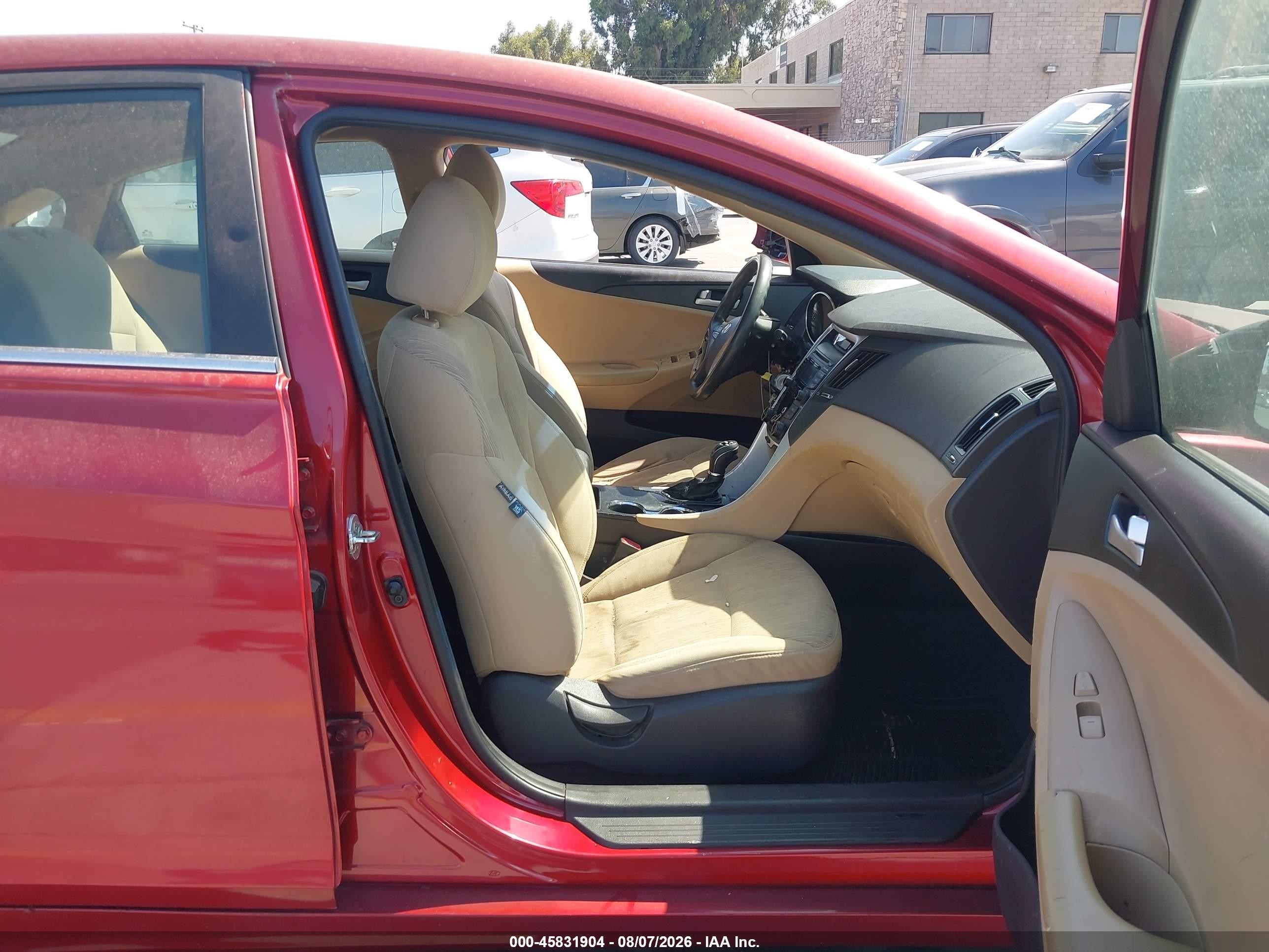 2013 Hyundai Sonata Gls Red vin: 5NPEB4AC7DH513125