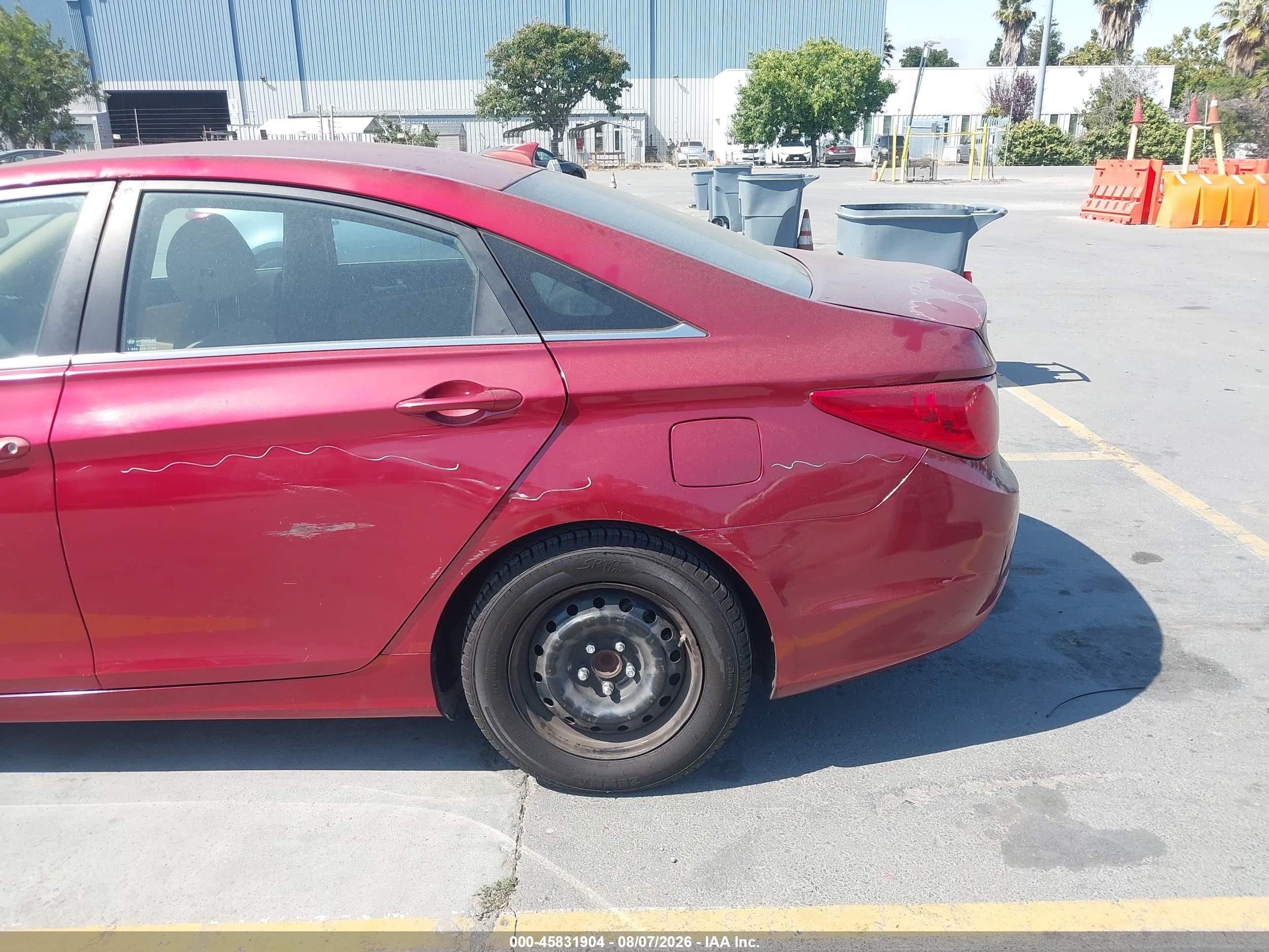 2013 Hyundai Sonata Gls Red vin: 5NPEB4AC7DH513125