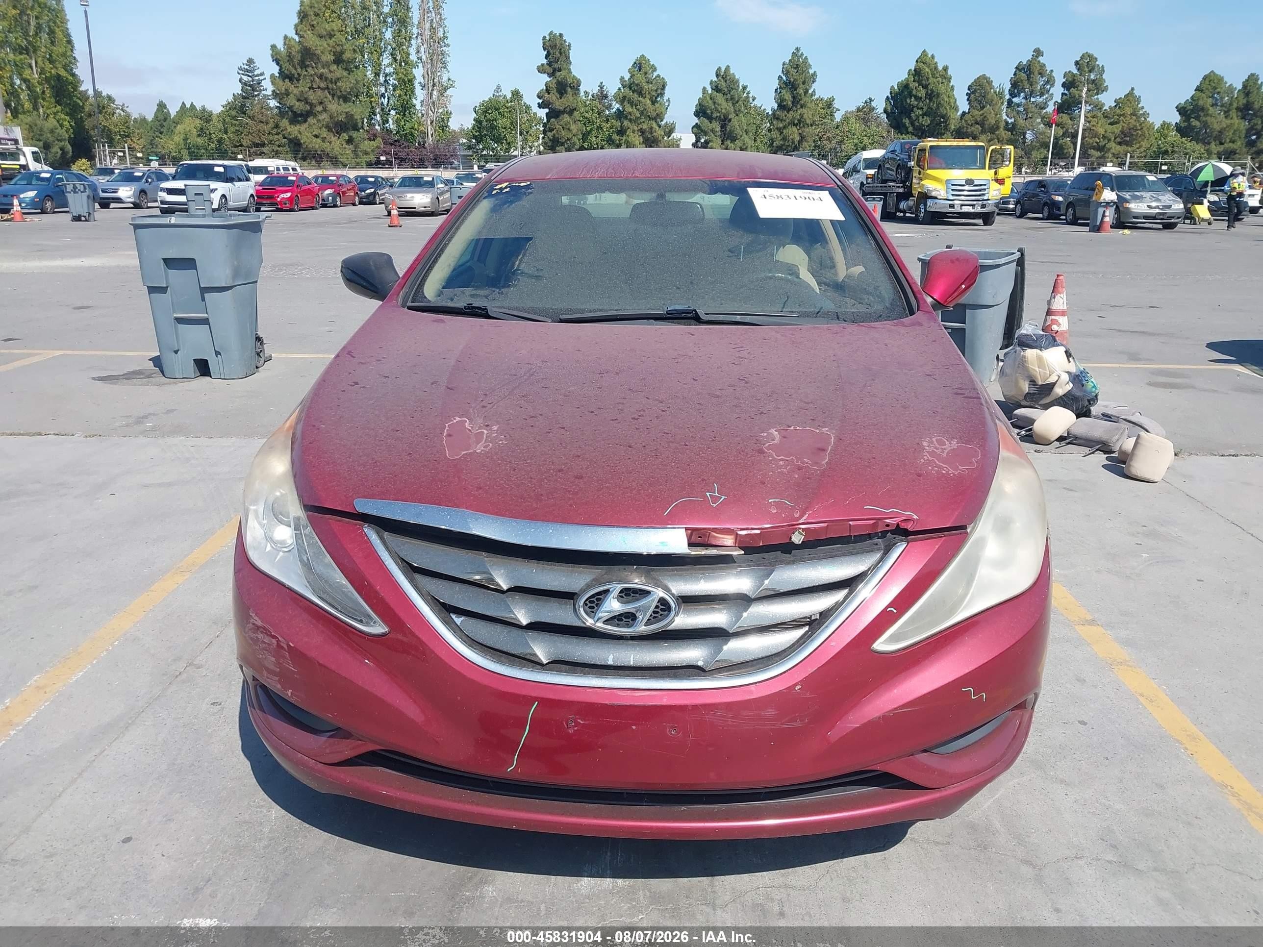 2013 Hyundai Sonata Gls Red vin: 5NPEB4AC7DH513125