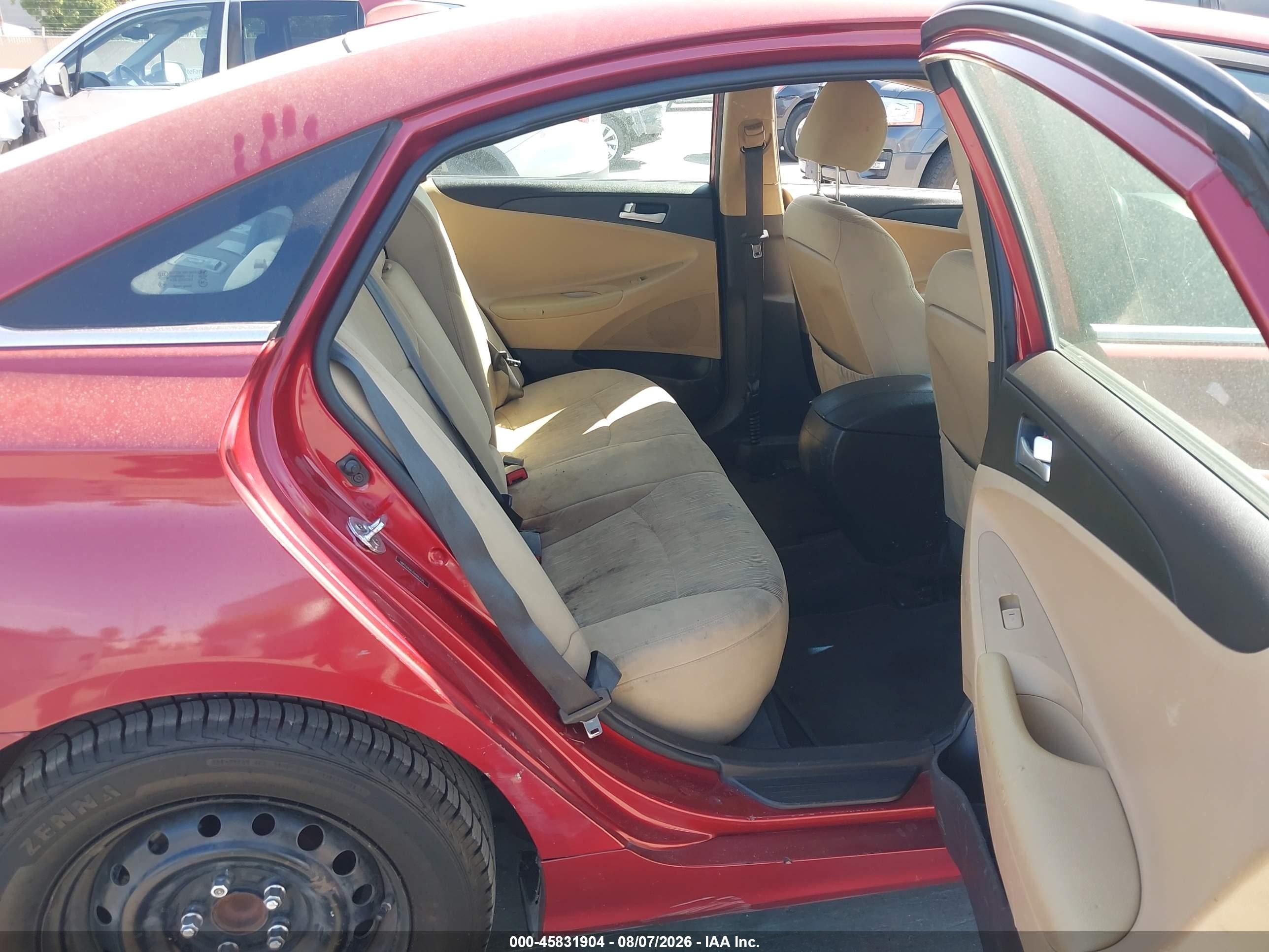2013 Hyundai Sonata Gls Red vin: 5NPEB4AC7DH513125