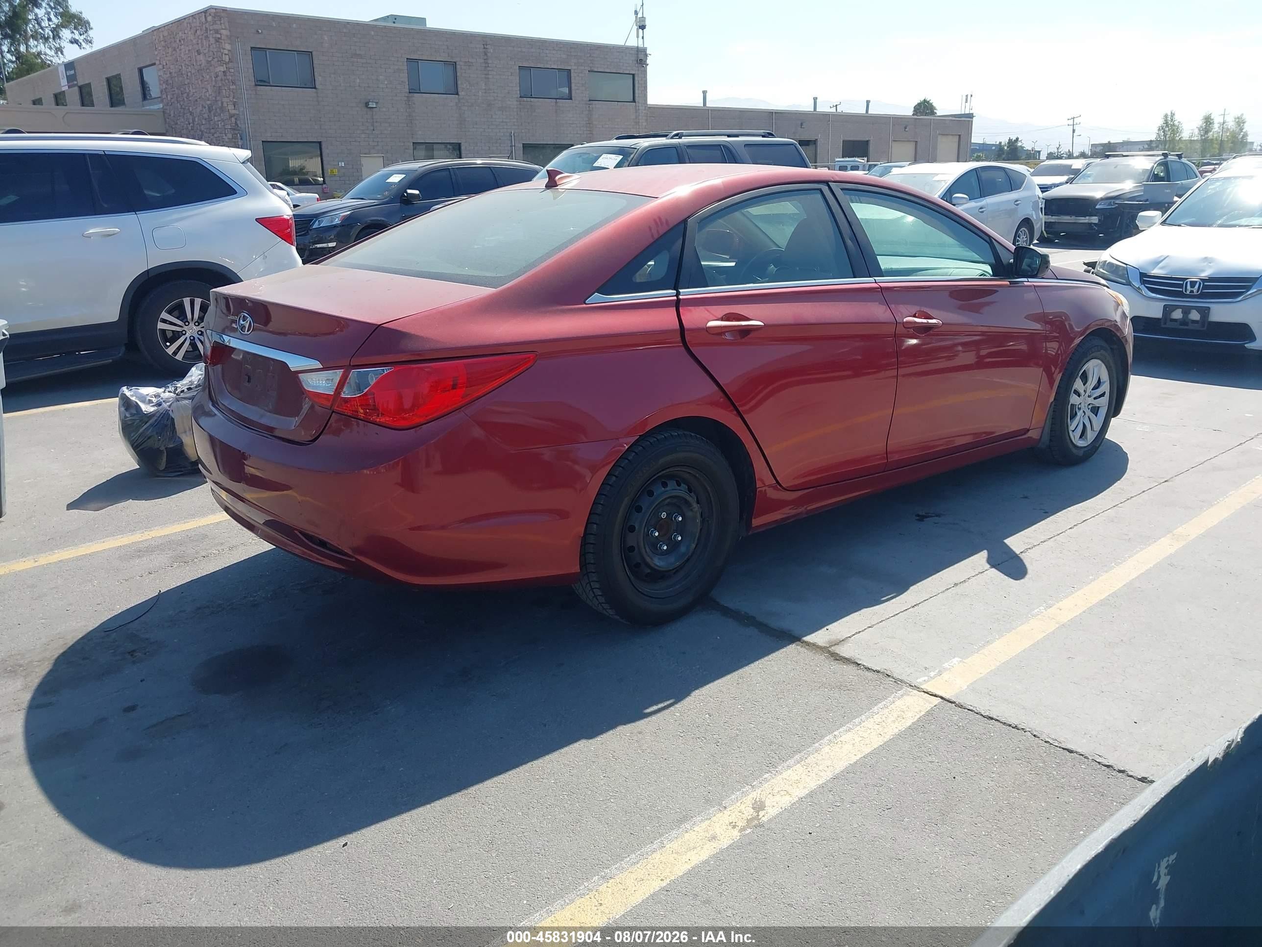 2013 Hyundai Sonata Gls Red vin: 5NPEB4AC7DH513125