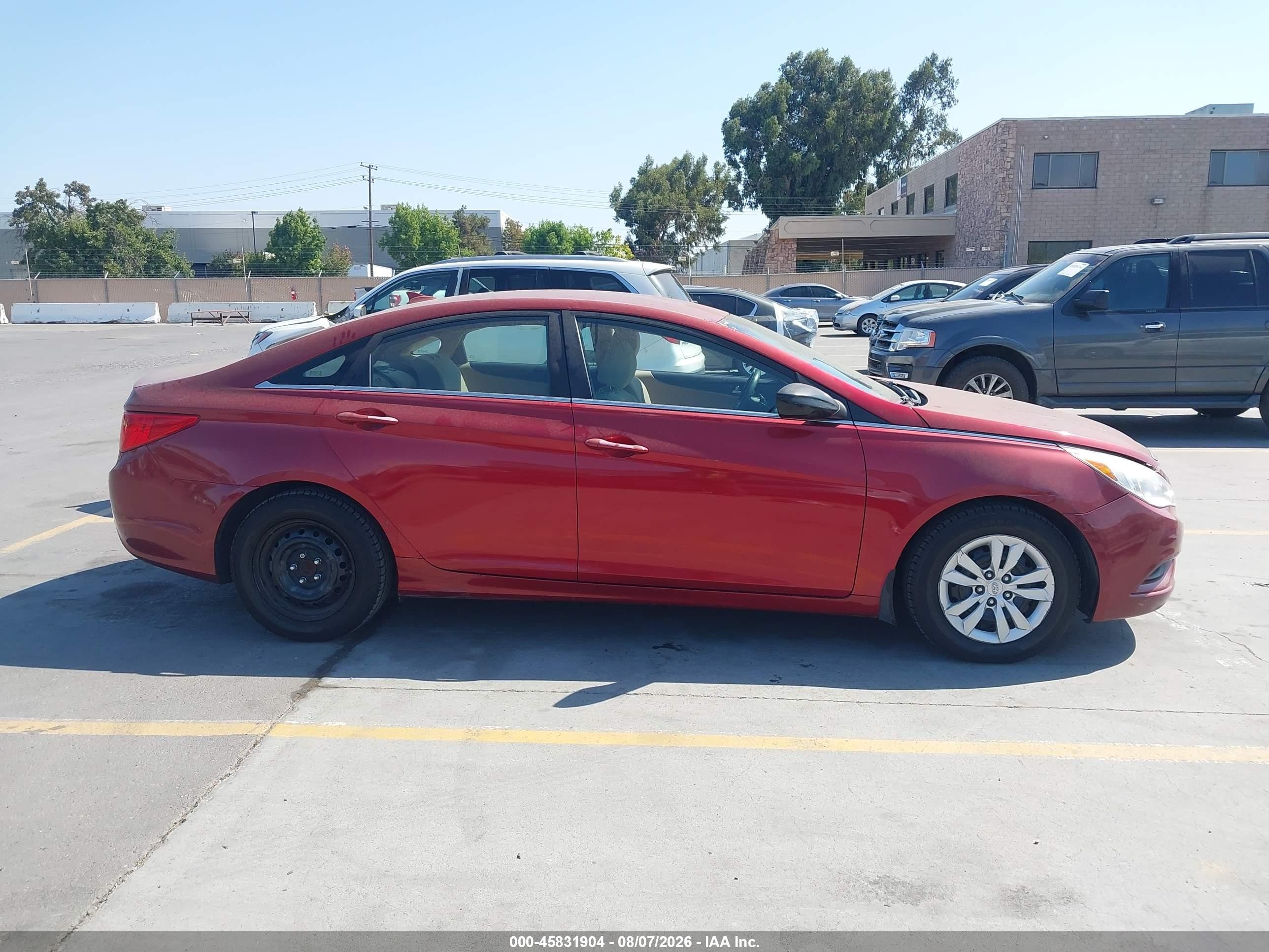 2013 Hyundai Sonata Gls Red vin: 5NPEB4AC7DH513125