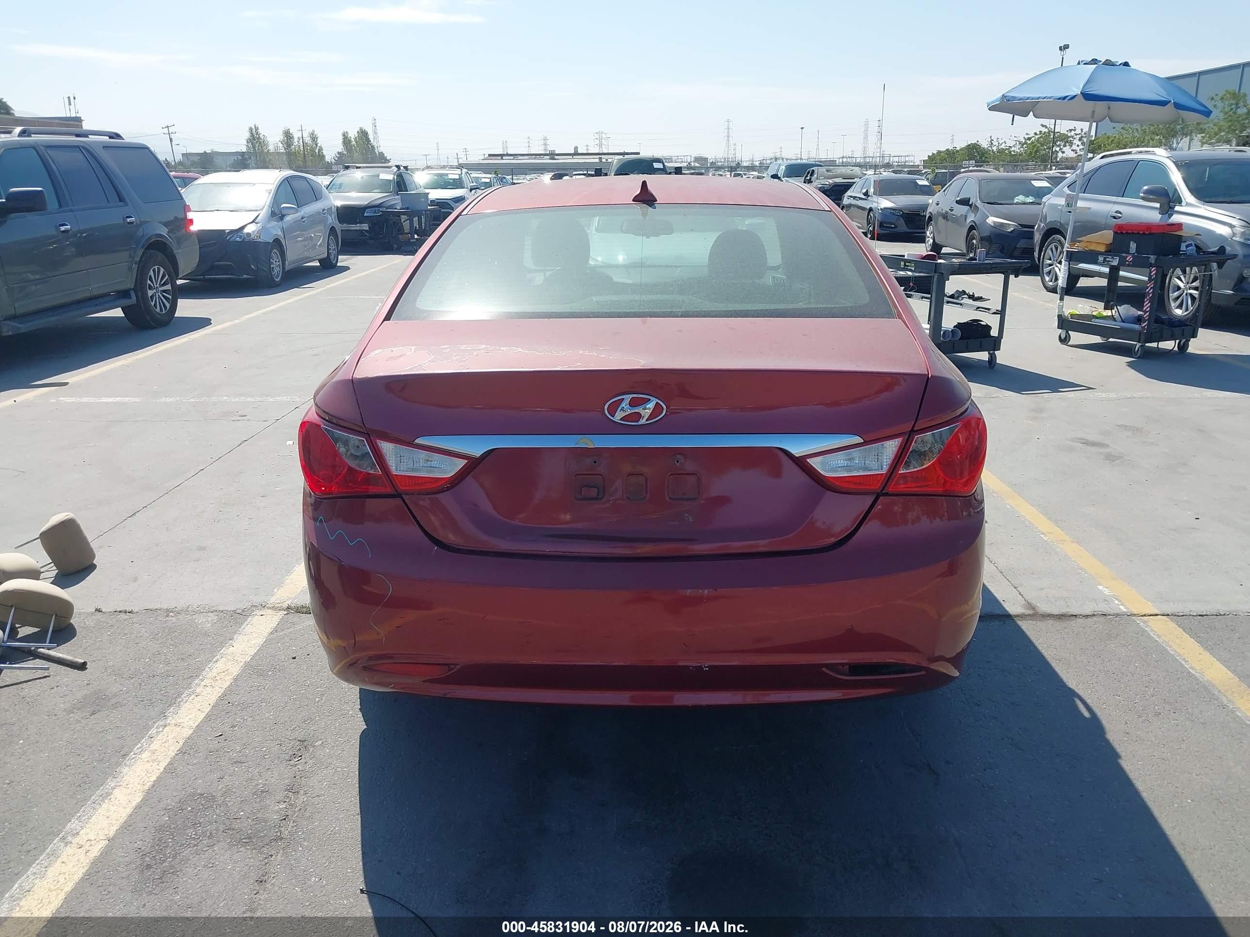 2013 Hyundai Sonata Gls Red vin: 5NPEB4AC7DH513125