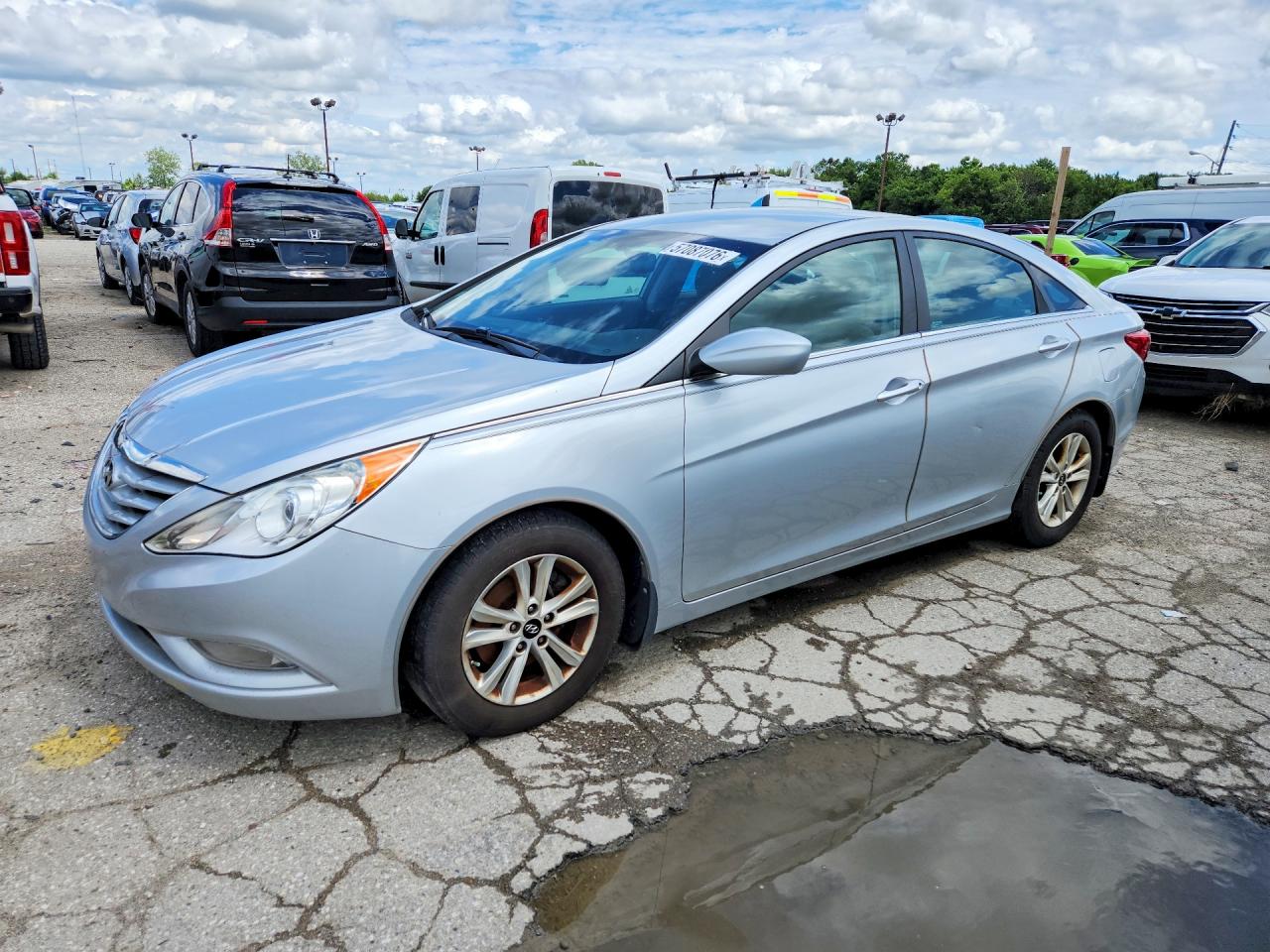 2013 Hyundai Sonata Gls Silver vin: 5NPEB4AC7DH520950