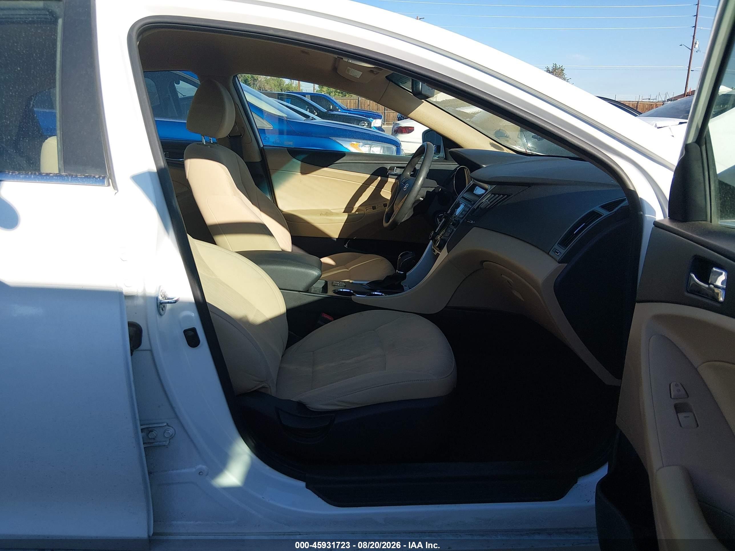 2013 Hyundai Sonata Gls White vin: 5NPEB4AC7DH526716