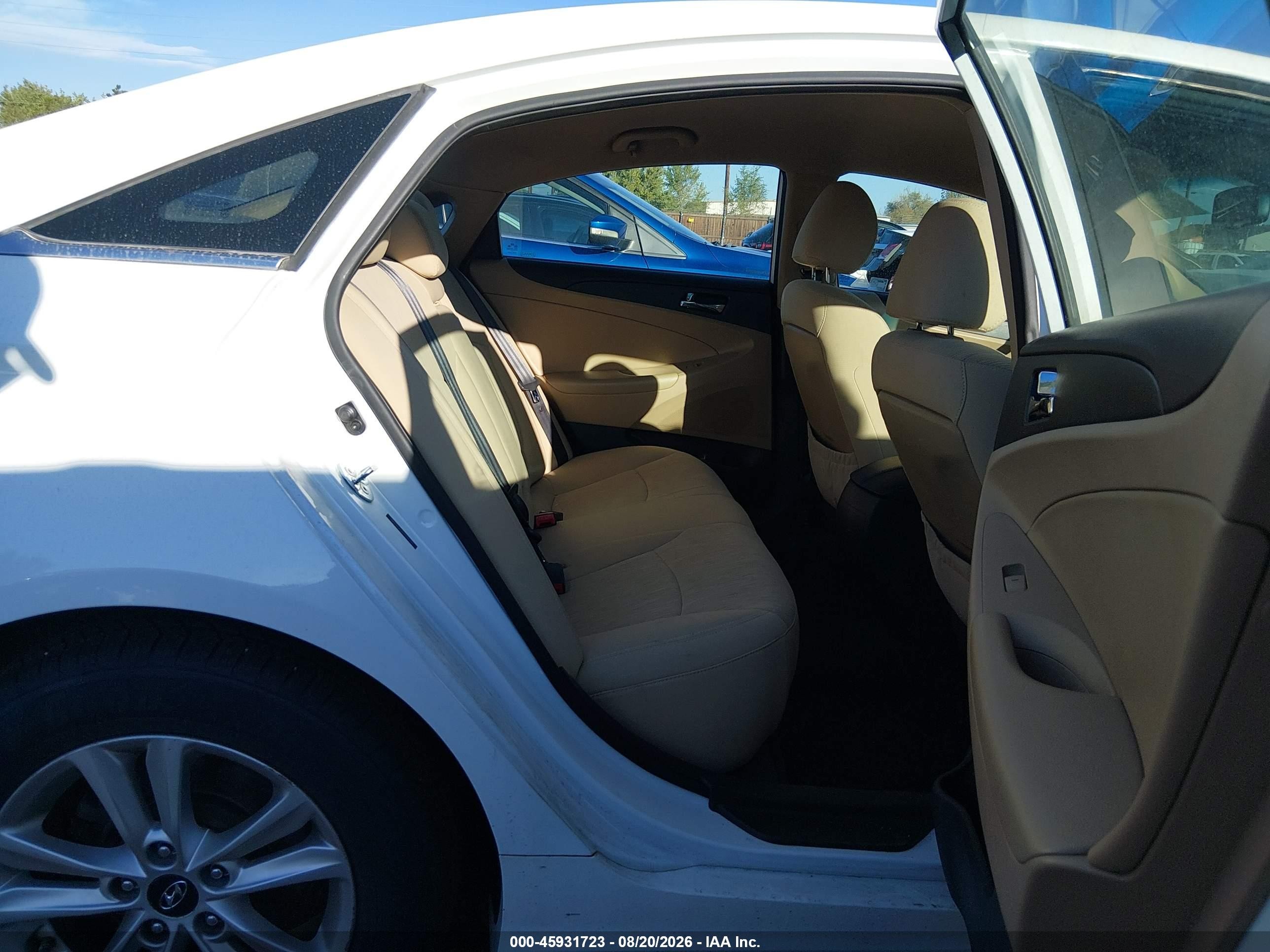2013 Hyundai Sonata Gls White vin: 5NPEB4AC7DH526716