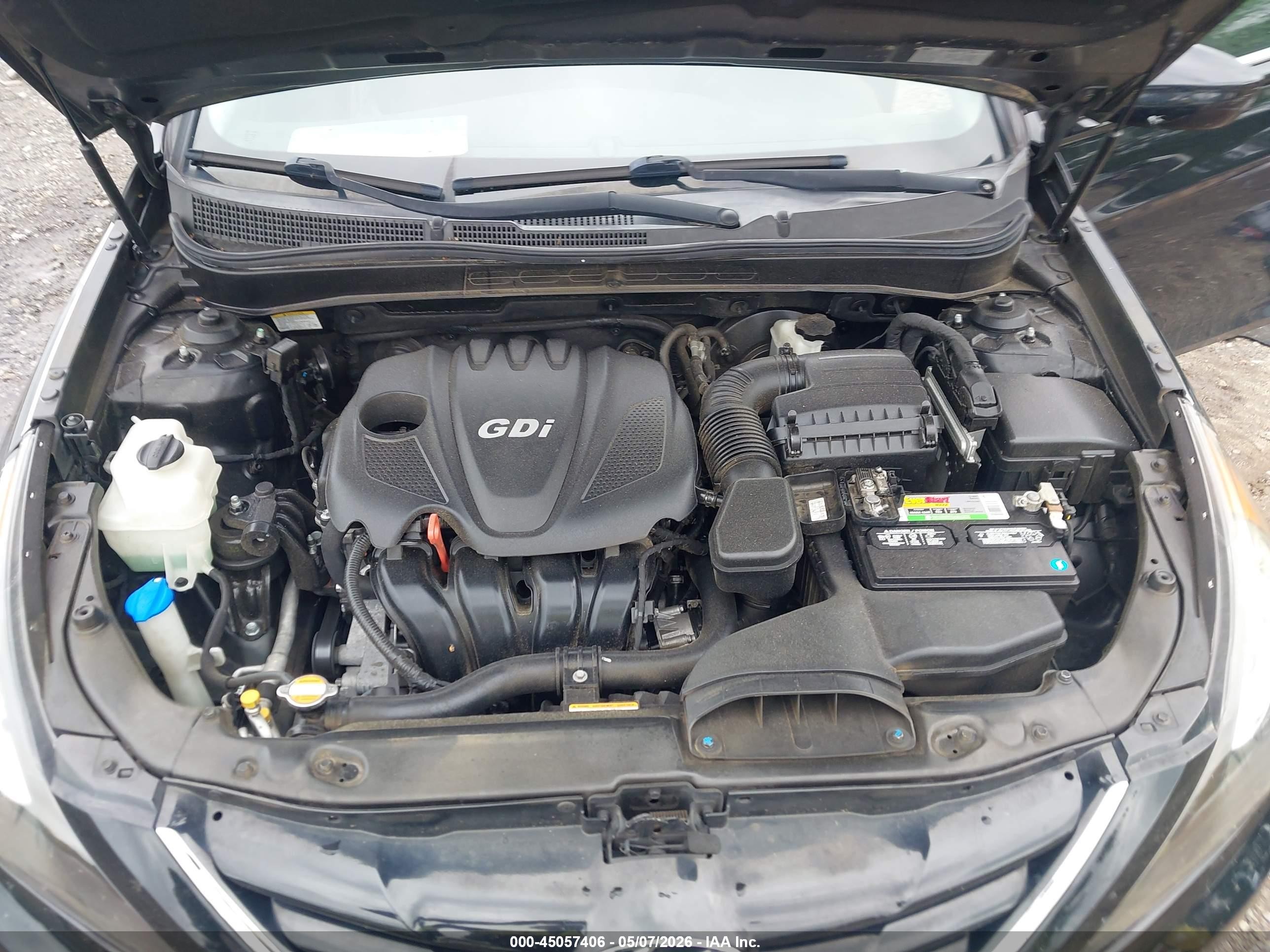 2013 Hyundai Sonata Gls Black vin: 5NPEB4AC7DH542429