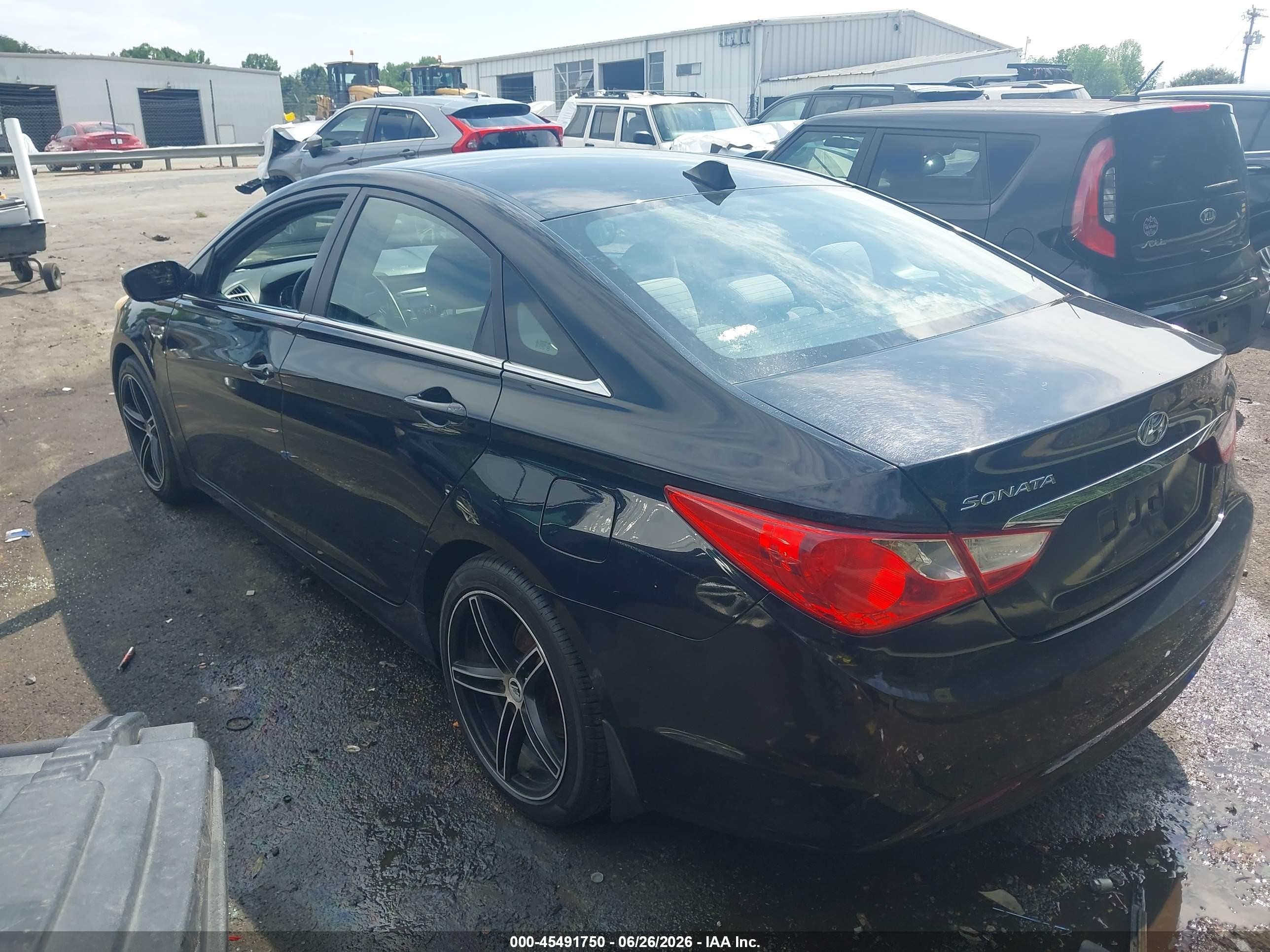 2013 Hyundai Sonata Gls Black vin: 5NPEB4AC7DH542883