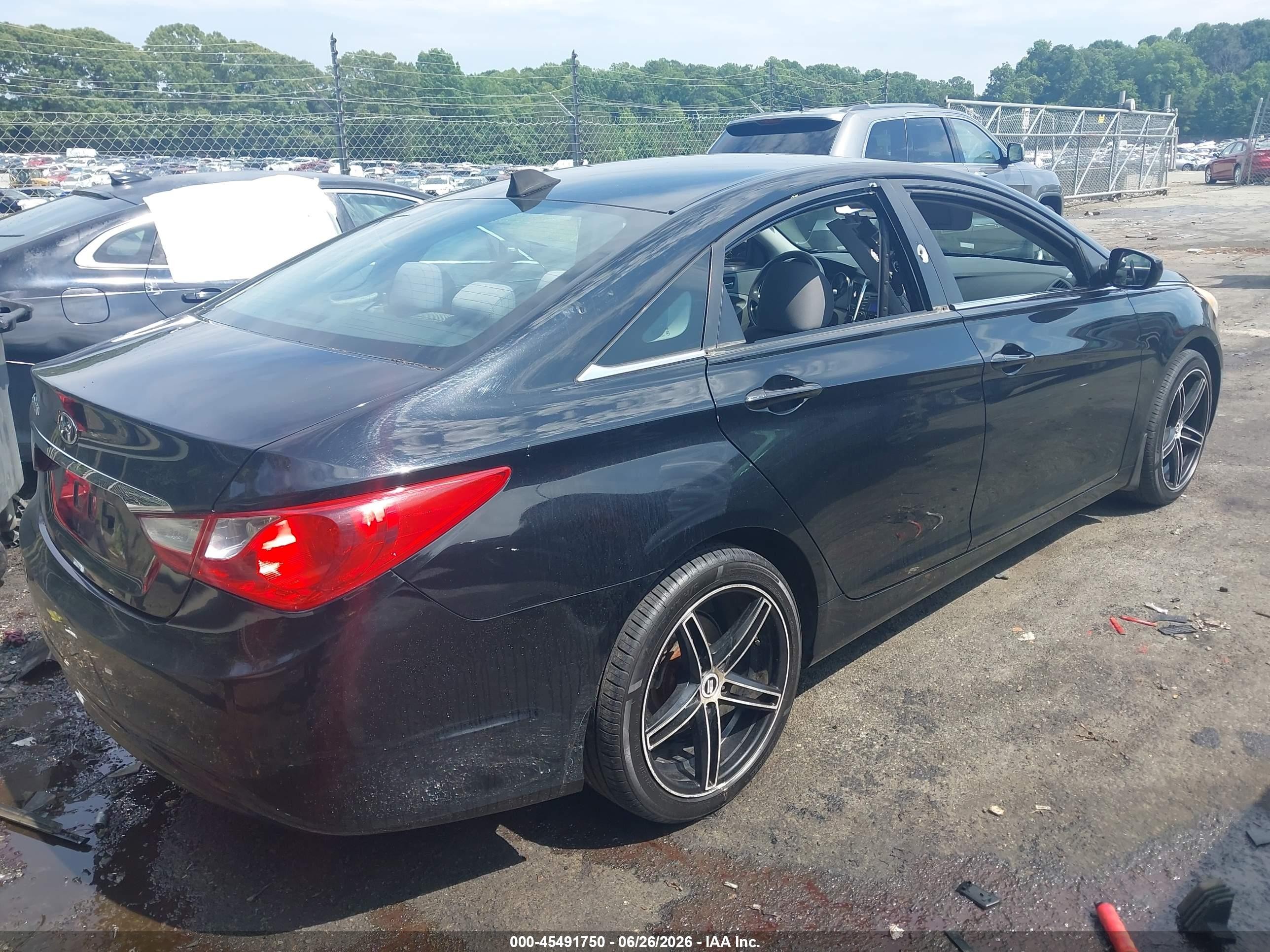 2013 Hyundai Sonata Gls Black vin: 5NPEB4AC7DH542883