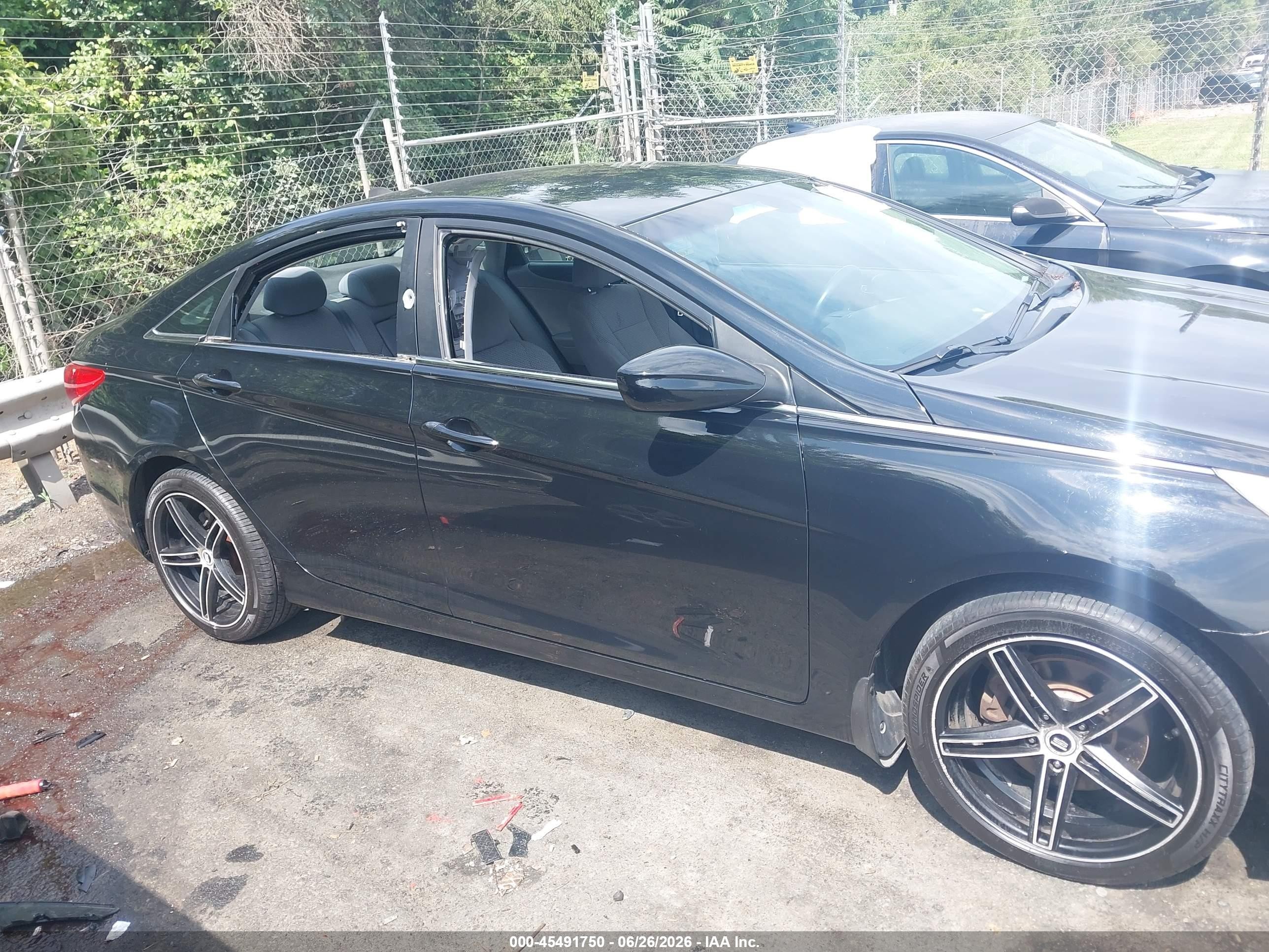 2013 Hyundai Sonata Gls Black vin: 5NPEB4AC7DH542883
