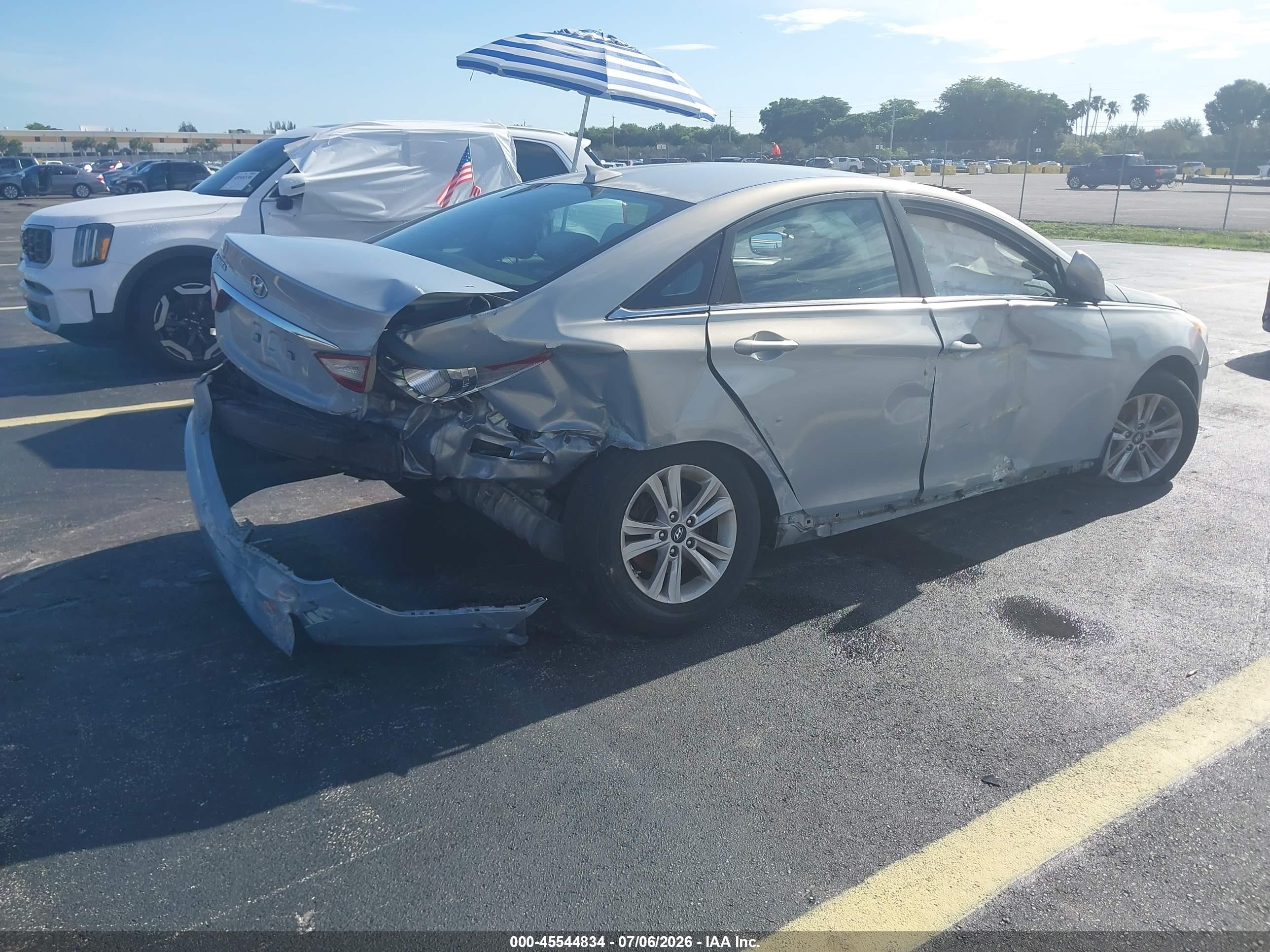 2013 Hyundai Sonata Gls Light Blue vin: 5NPEB4AC7DH549624