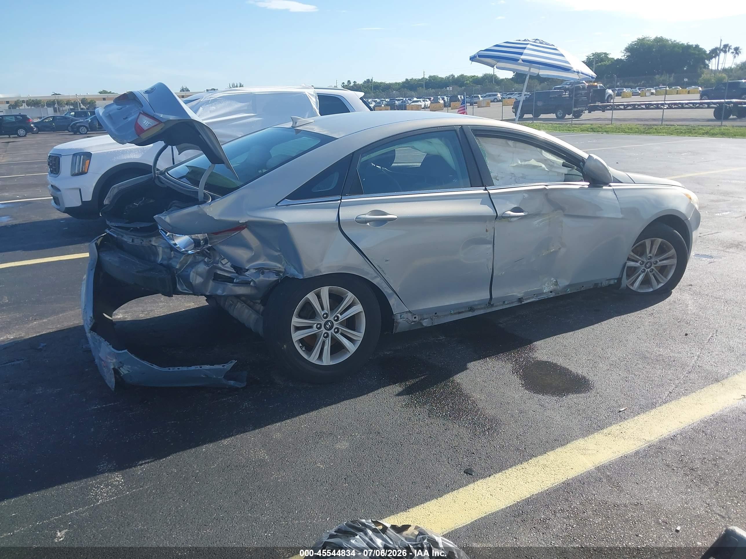 2013 Hyundai Sonata Gls Light Blue vin: 5NPEB4AC7DH549624