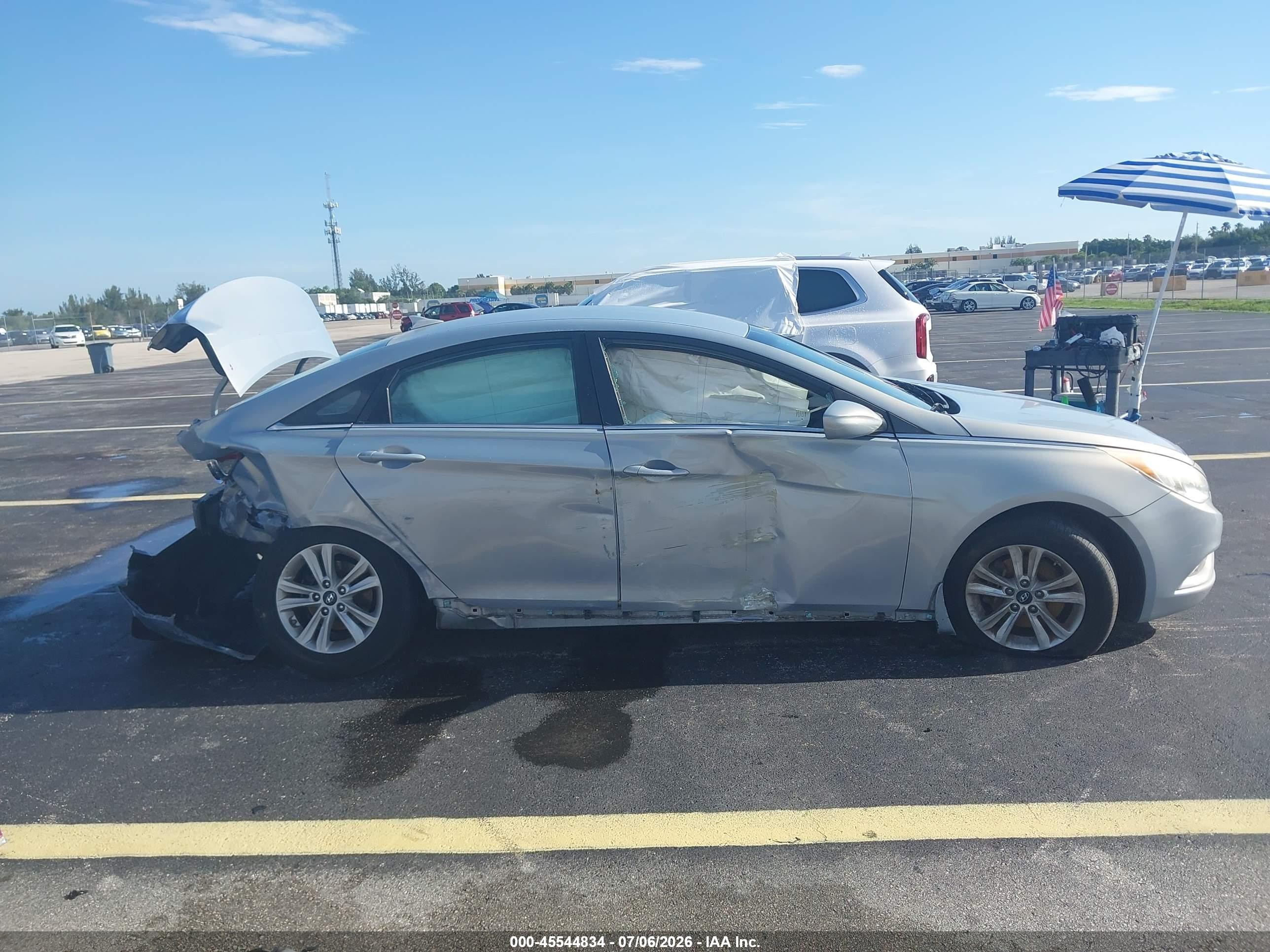 2013 Hyundai Sonata Gls Light Blue vin: 5NPEB4AC7DH549624