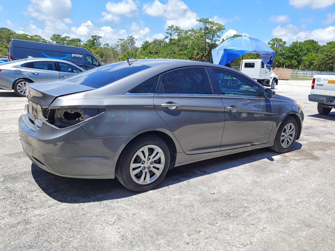 2013 Hyundai Sonata Gls Gray vin: 5NPEB4AC7DH556072