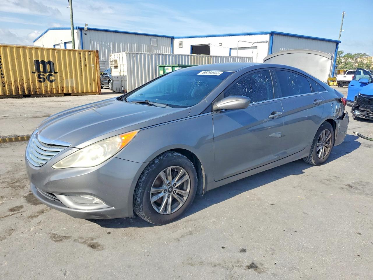 2013 Hyundai Sonata Gls Gray vin: 5NPEB4AC7DH562759