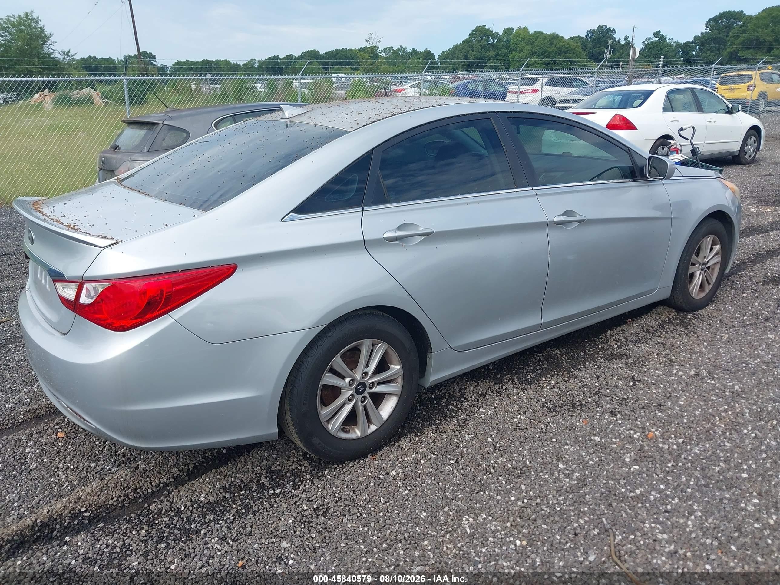 2013 Hyundai Sonata Gls Silver vin: 5NPEB4AC7DH581909