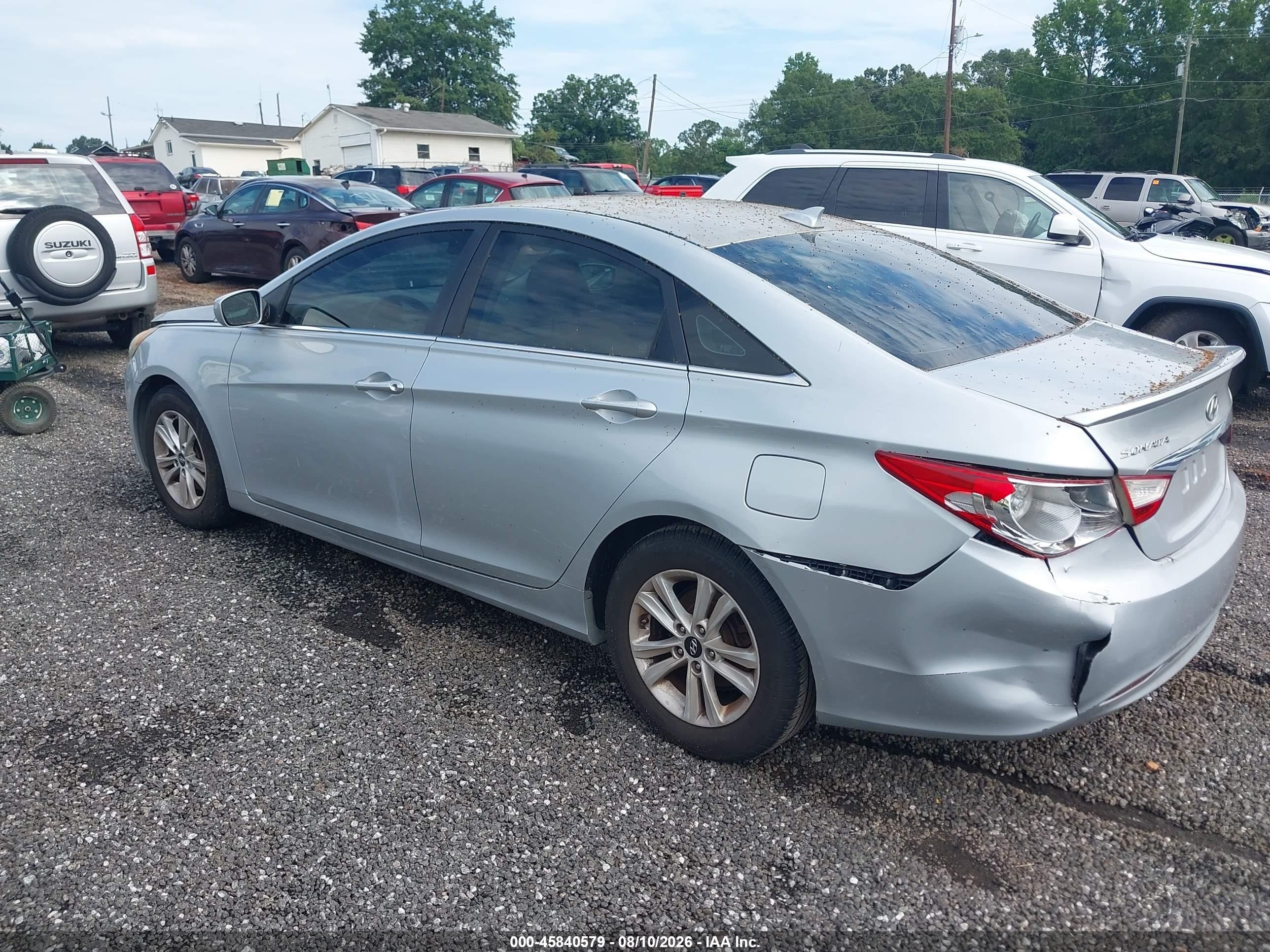 2013 Hyundai Sonata Gls Silver vin: 5NPEB4AC7DH581909