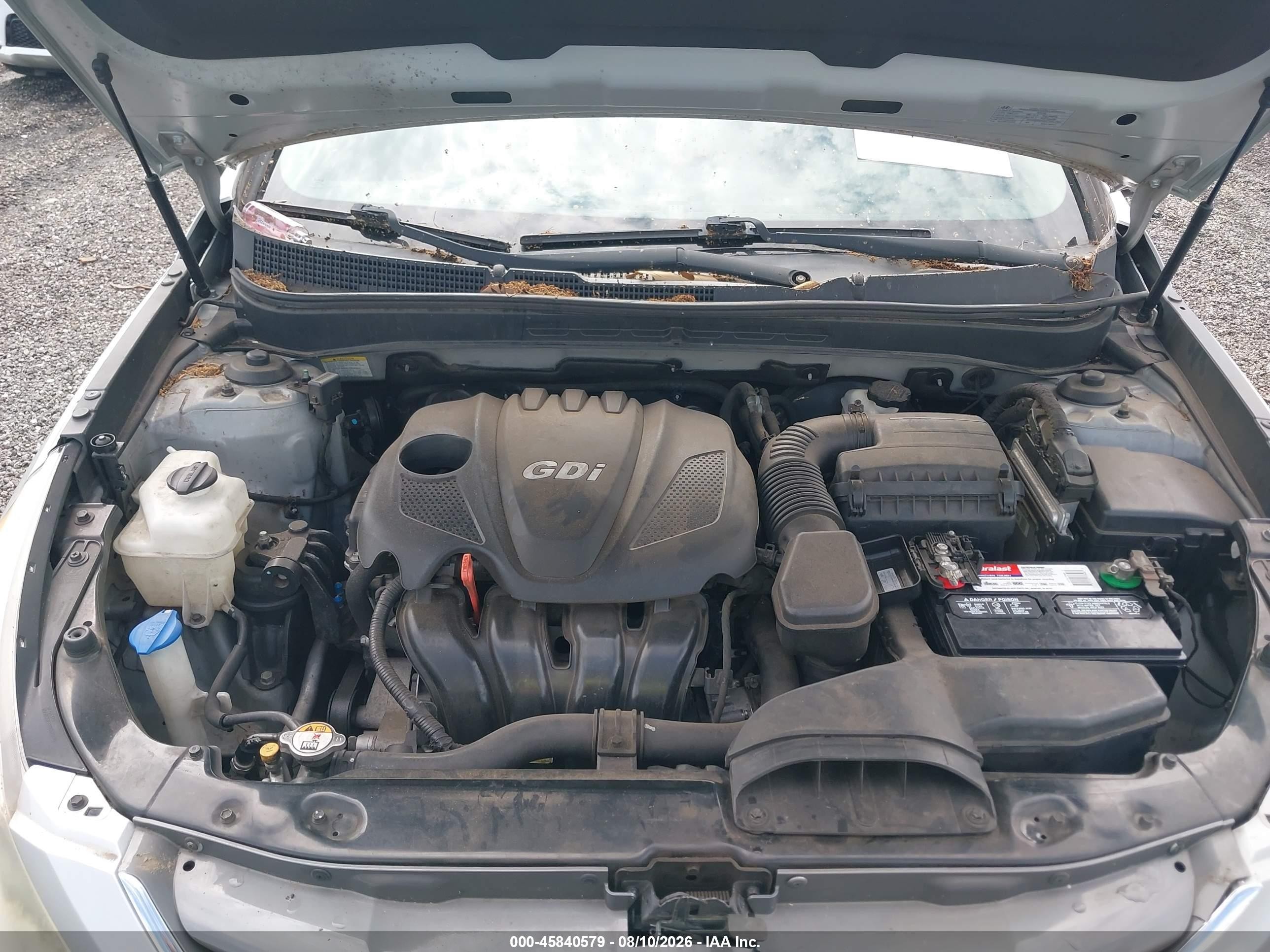 2013 Hyundai Sonata Gls Silver vin: 5NPEB4AC7DH581909