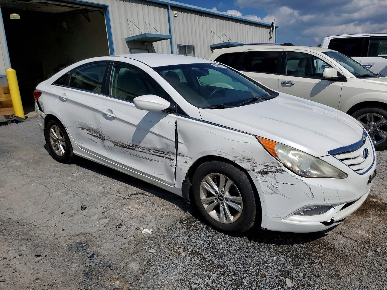 2013 Hyundai Sonata Gls White vin: 5NPEB4AC7DH588634