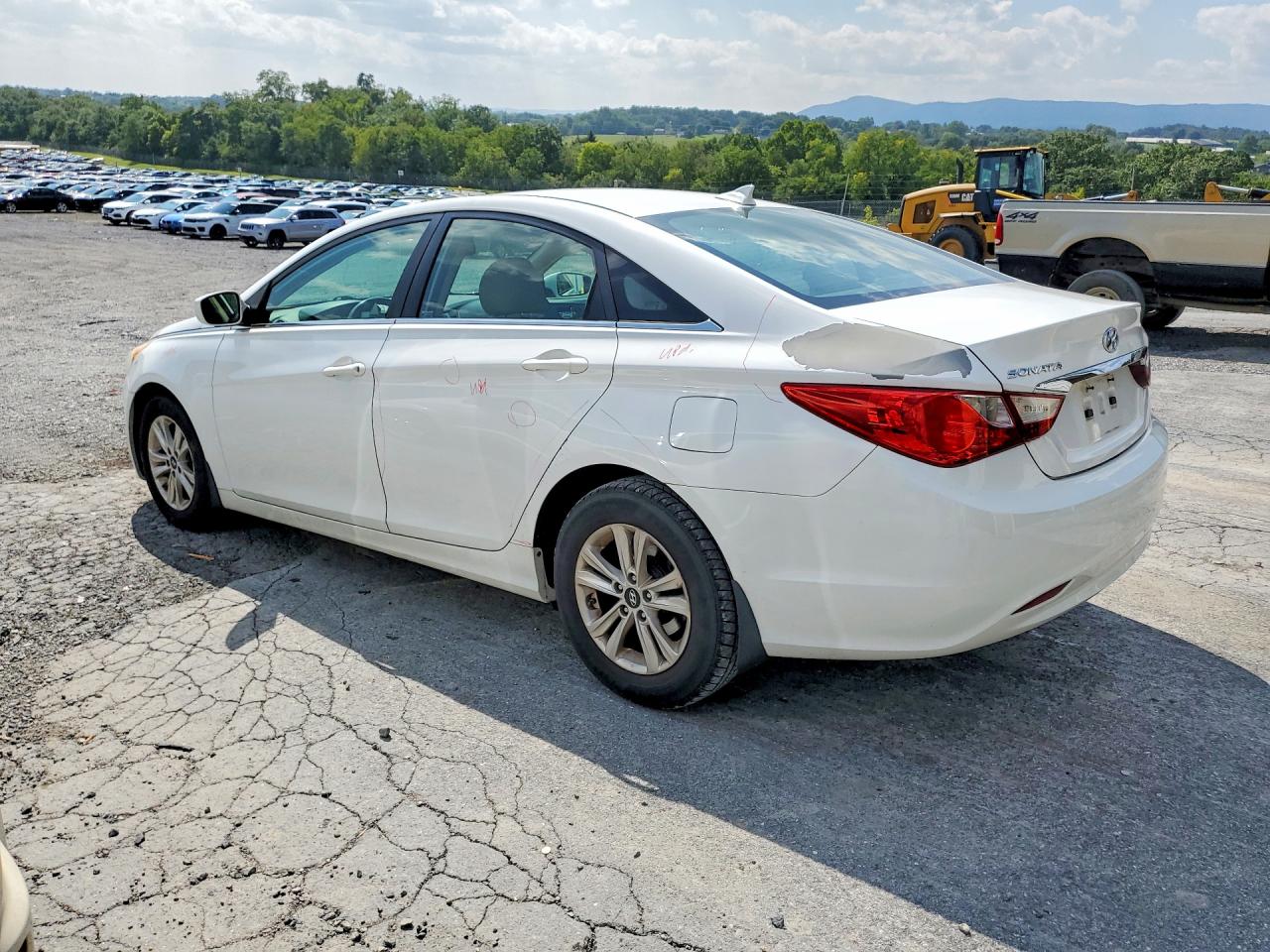 2013 Hyundai Sonata Gls White vin: 5NPEB4AC7DH588634