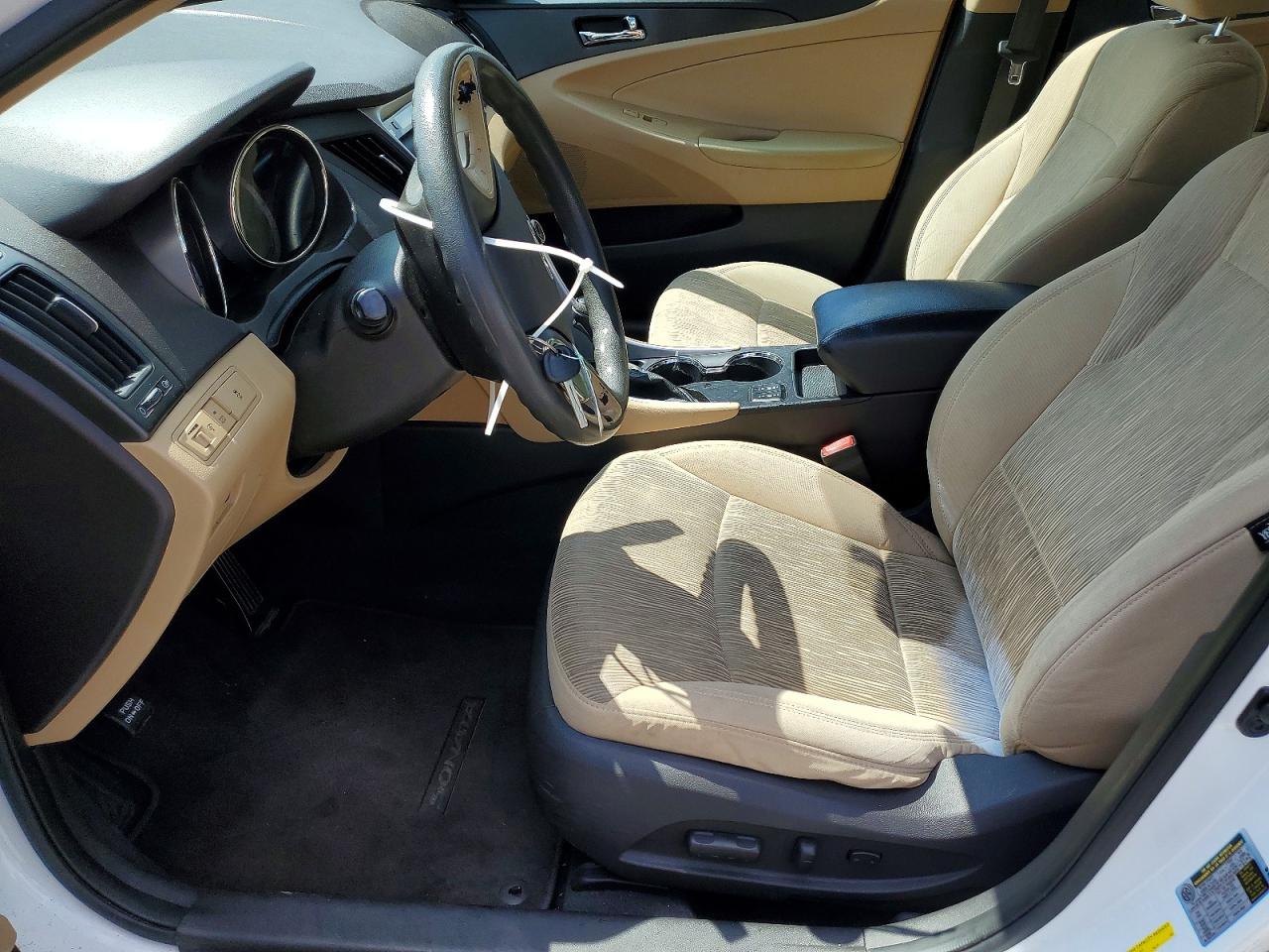 2013 Hyundai Sonata Gls White vin: 5NPEB4AC7DH588634