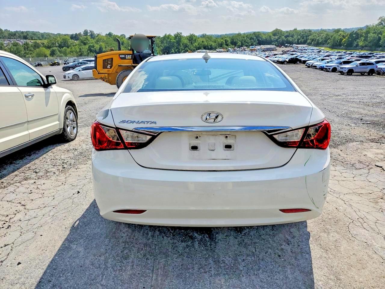 2013 Hyundai Sonata Gls White vin: 5NPEB4AC7DH588634