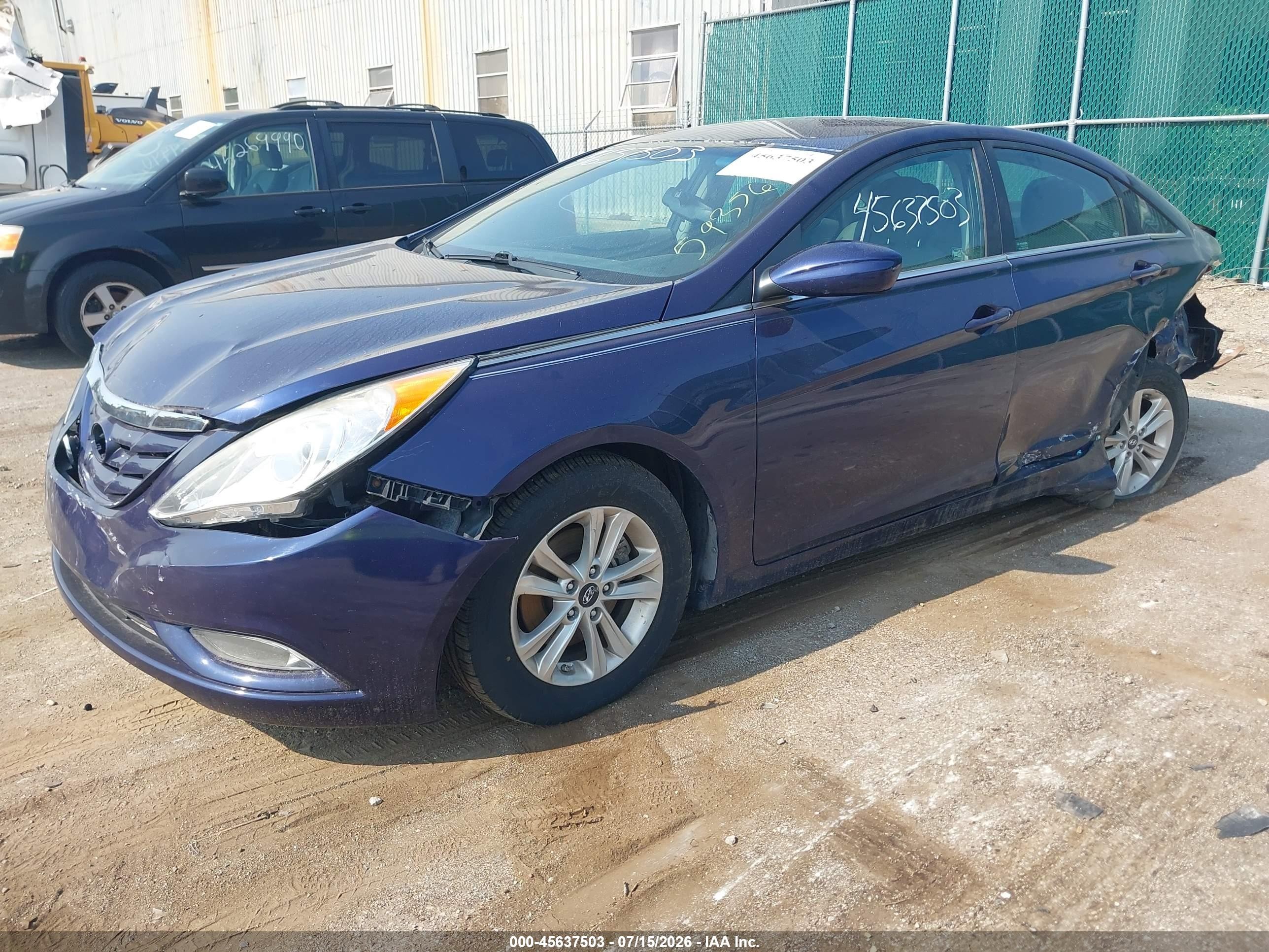 2013 Hyundai Sonata Gls Blue vin: 5NPEB4AC7DH593560