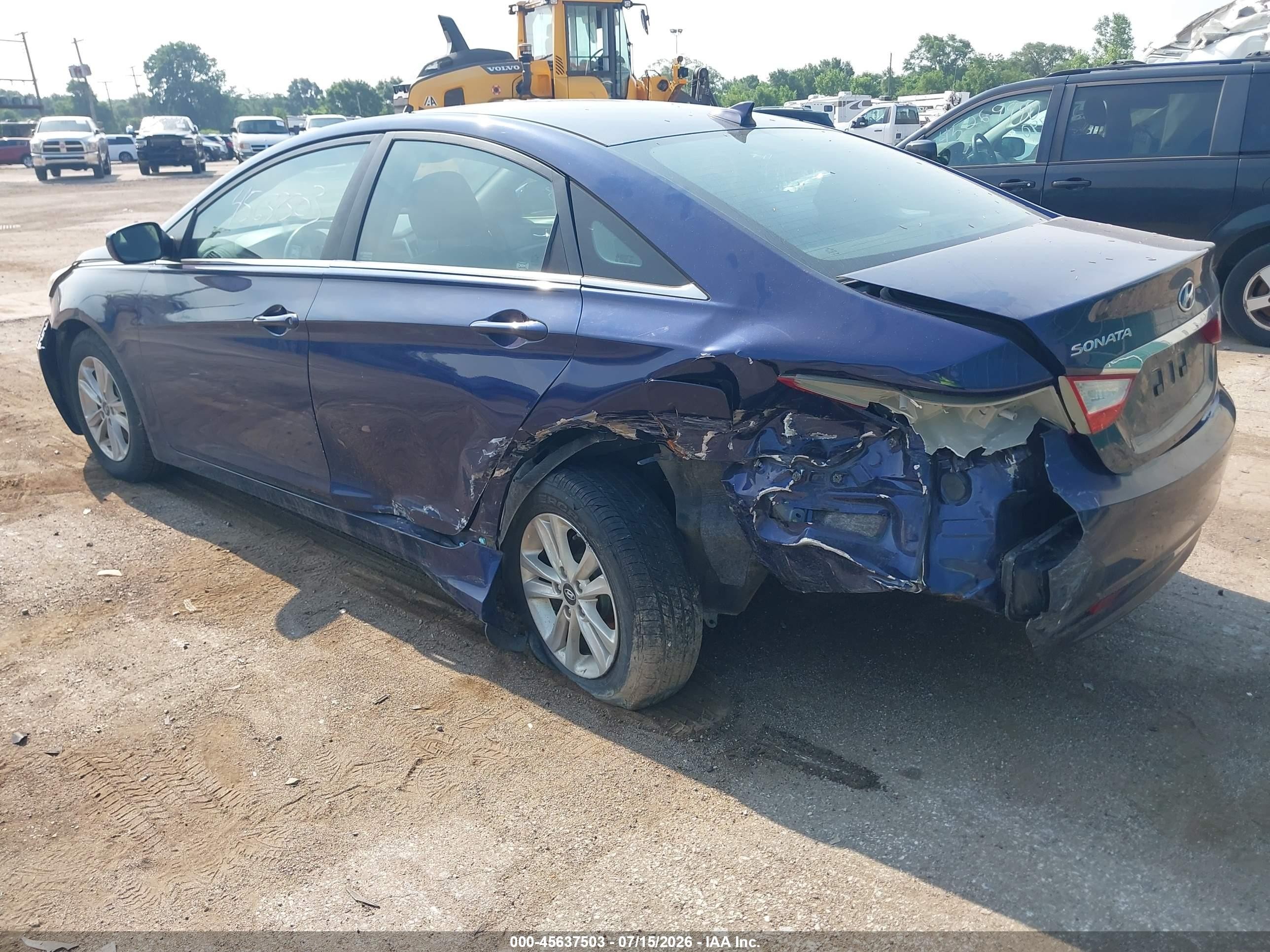 2013 Hyundai Sonata Gls Blue vin: 5NPEB4AC7DH593560