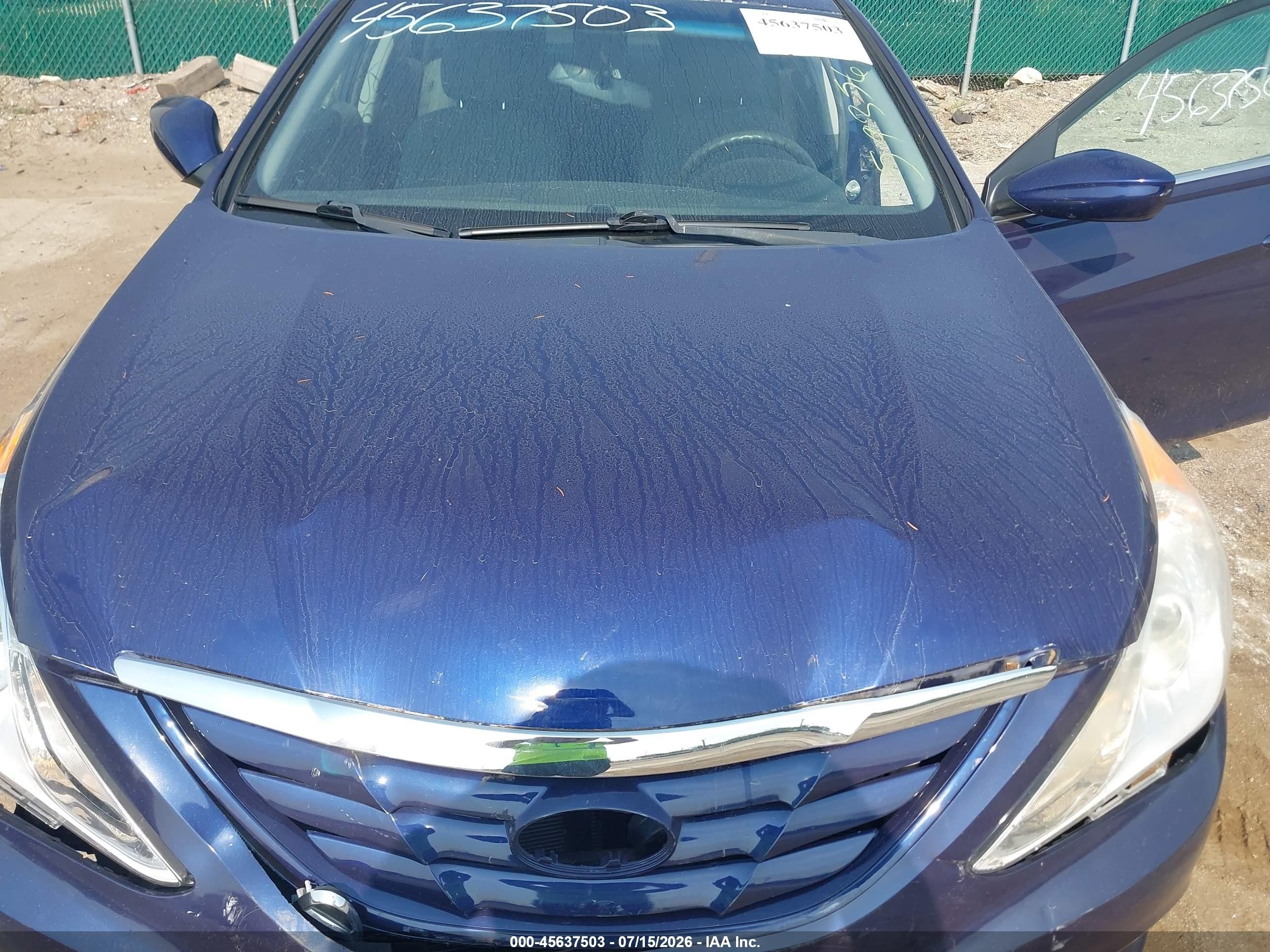 2013 Hyundai Sonata Gls Blue vin: 5NPEB4AC7DH593560