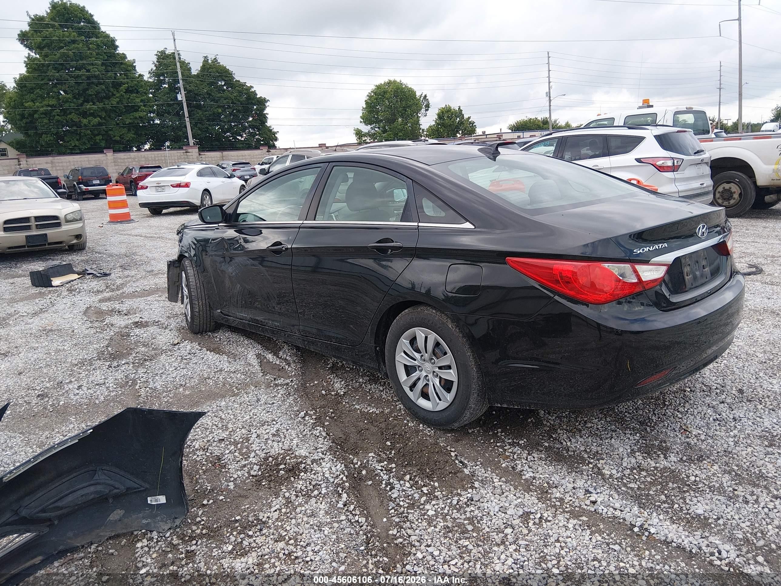 2013 Hyundai Sonata Gls Black vin: 5NPEB4AC7DH598080