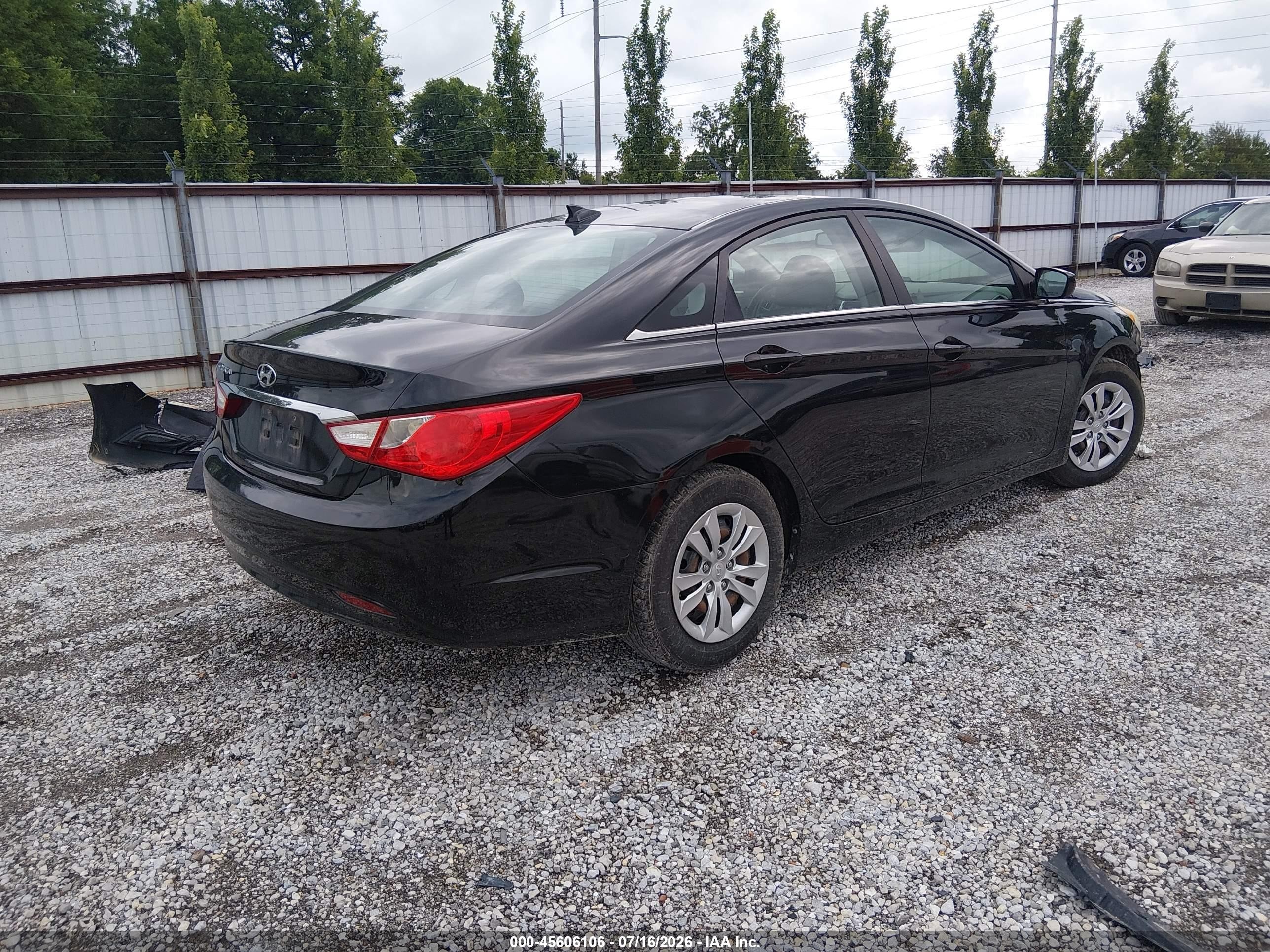 2013 Hyundai Sonata Gls Black vin: 5NPEB4AC7DH598080