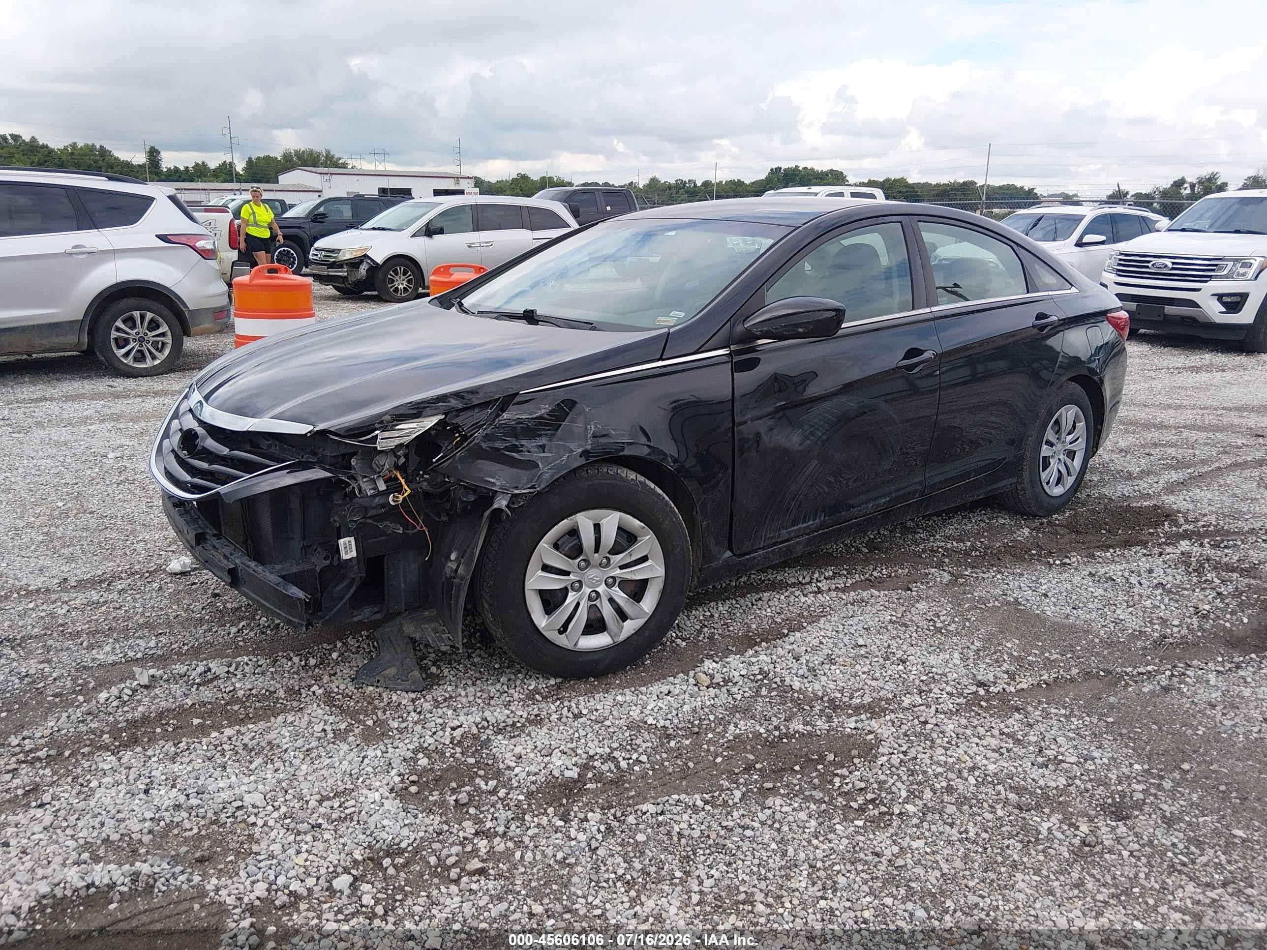 2013 Hyundai Sonata Gls Black vin: 5NPEB4AC7DH598080