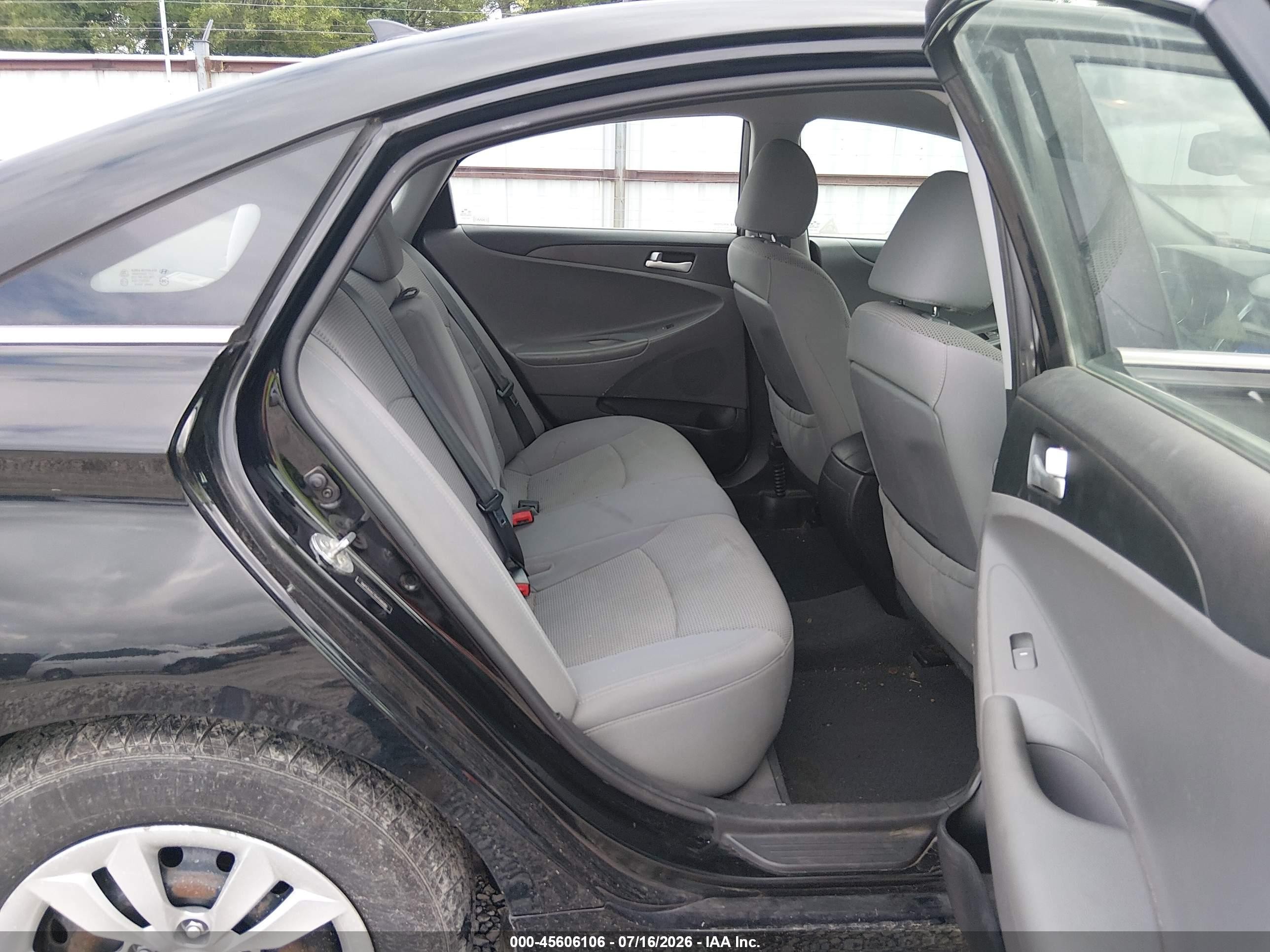 2013 Hyundai Sonata Gls Black vin: 5NPEB4AC7DH598080
