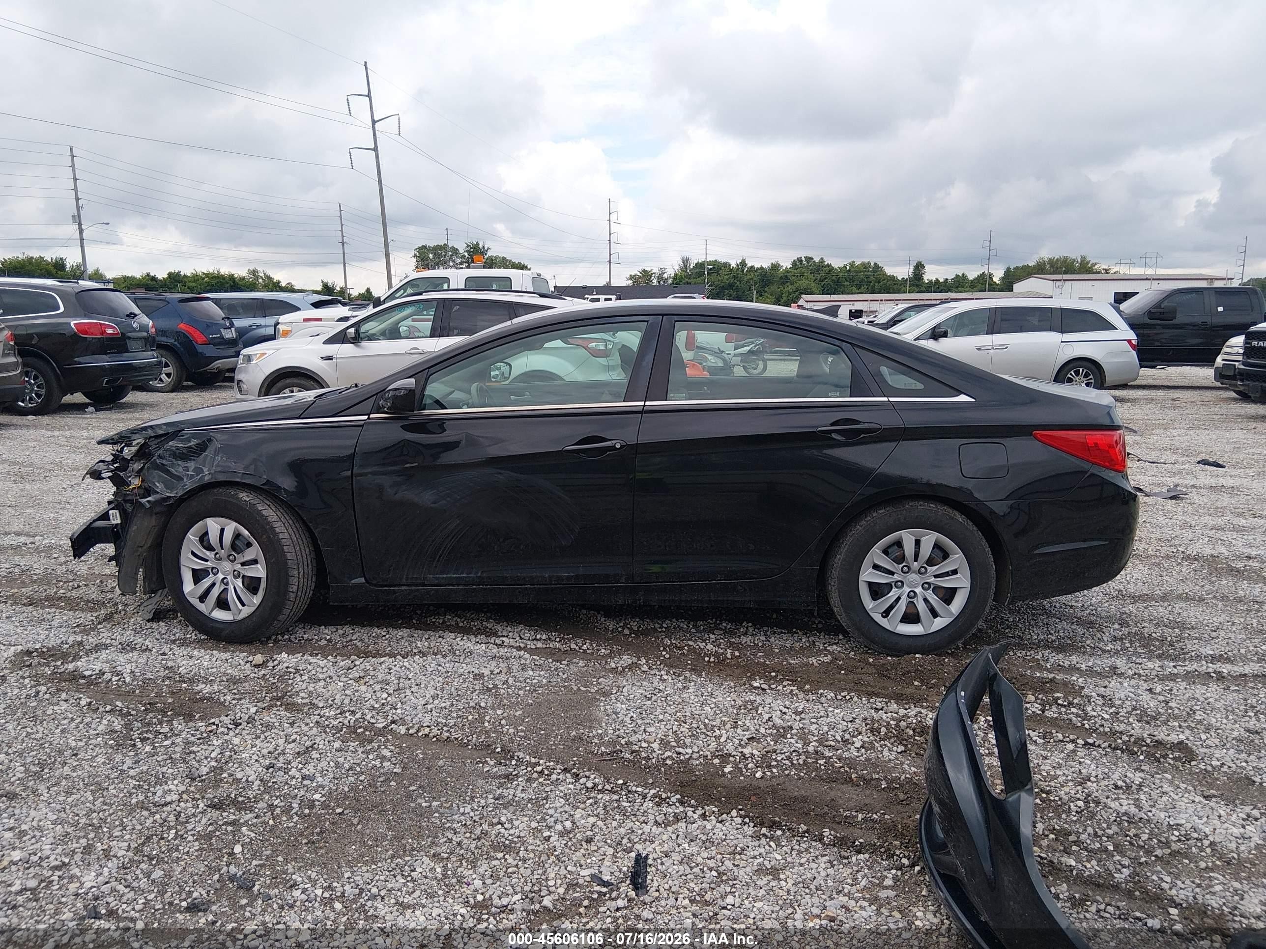 2013 Hyundai Sonata Gls Black vin: 5NPEB4AC7DH598080