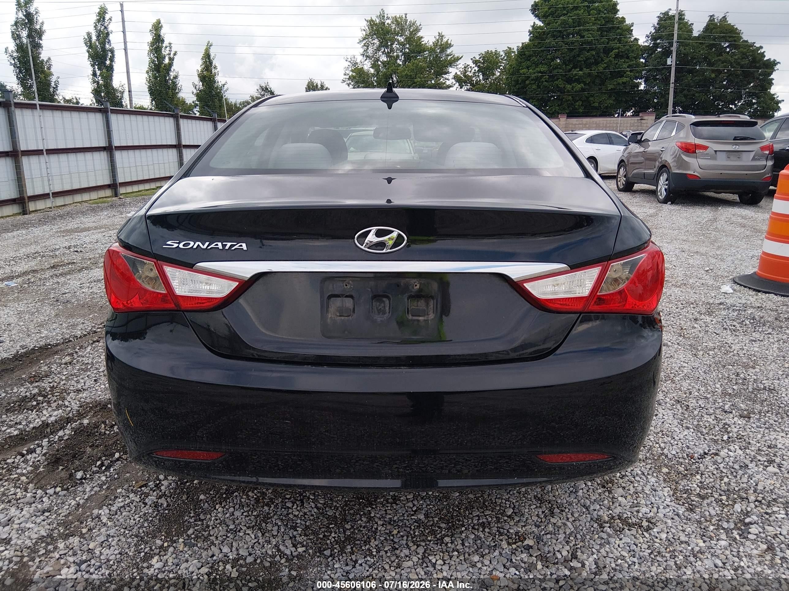 2013 Hyundai Sonata Gls Black vin: 5NPEB4AC7DH598080