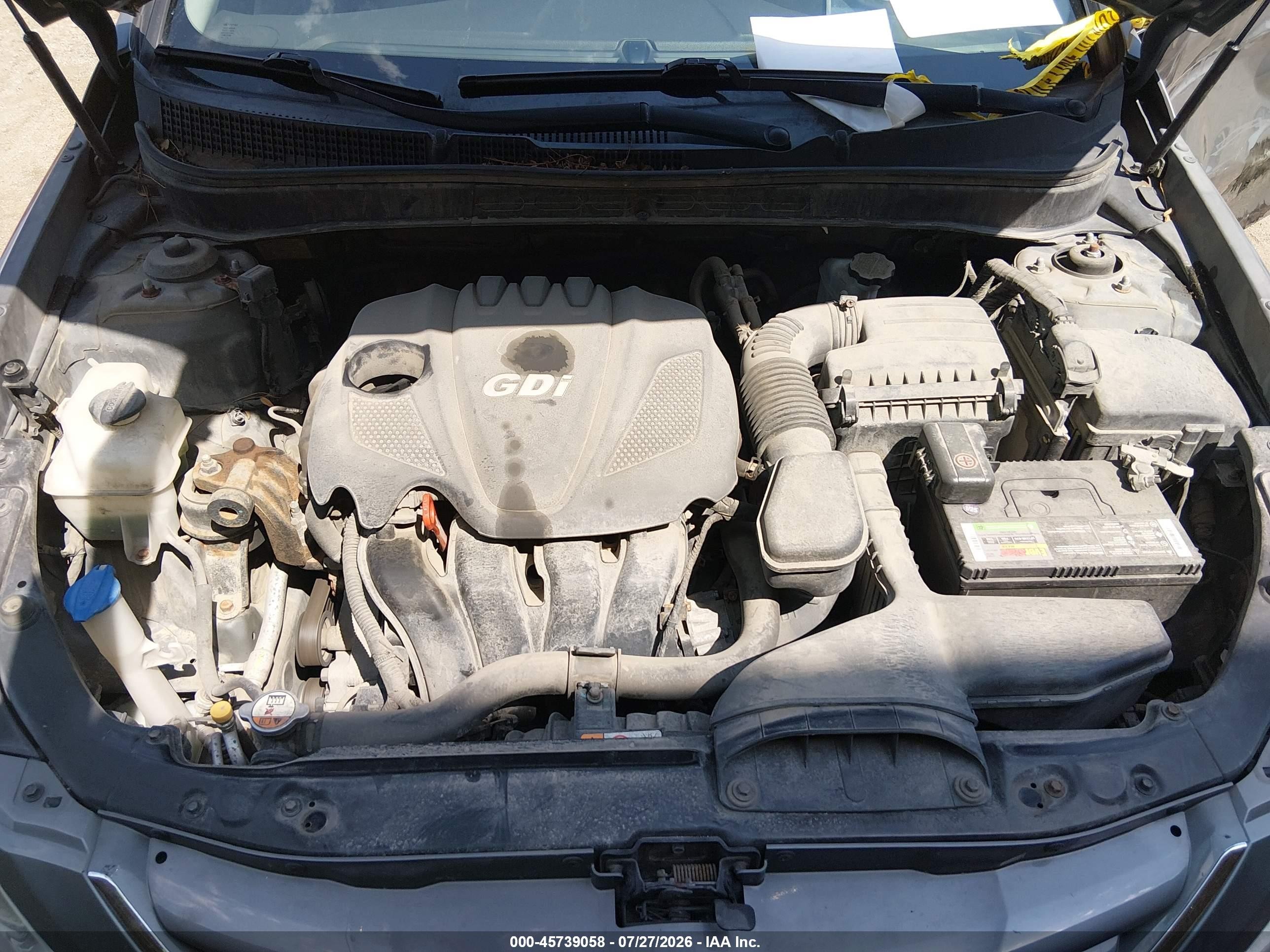 2013 Hyundai Sonata Gls Gray vin: 5NPEB4AC7DH607621