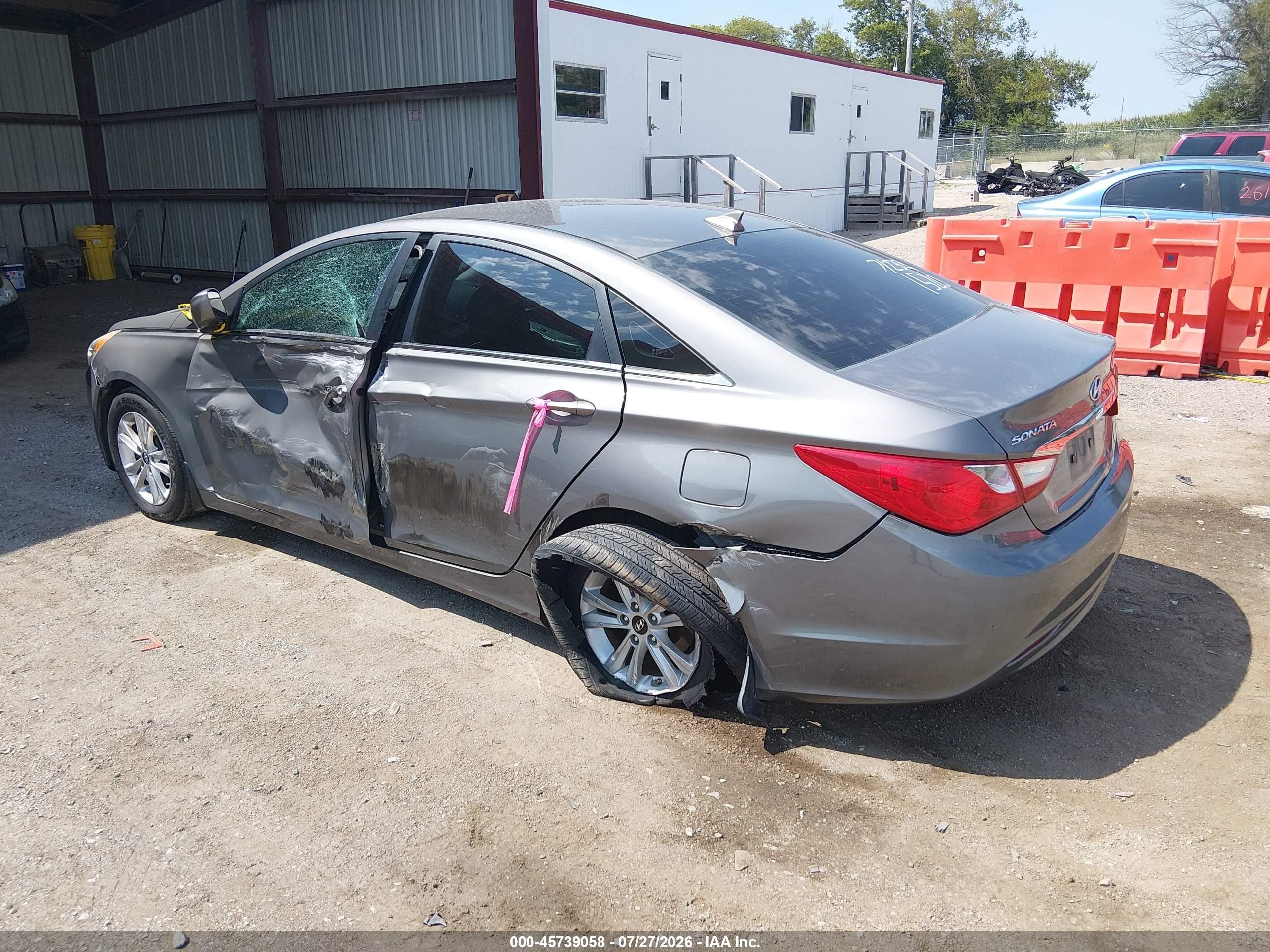 2013 Hyundai Sonata Gls Gray vin: 5NPEB4AC7DH607621