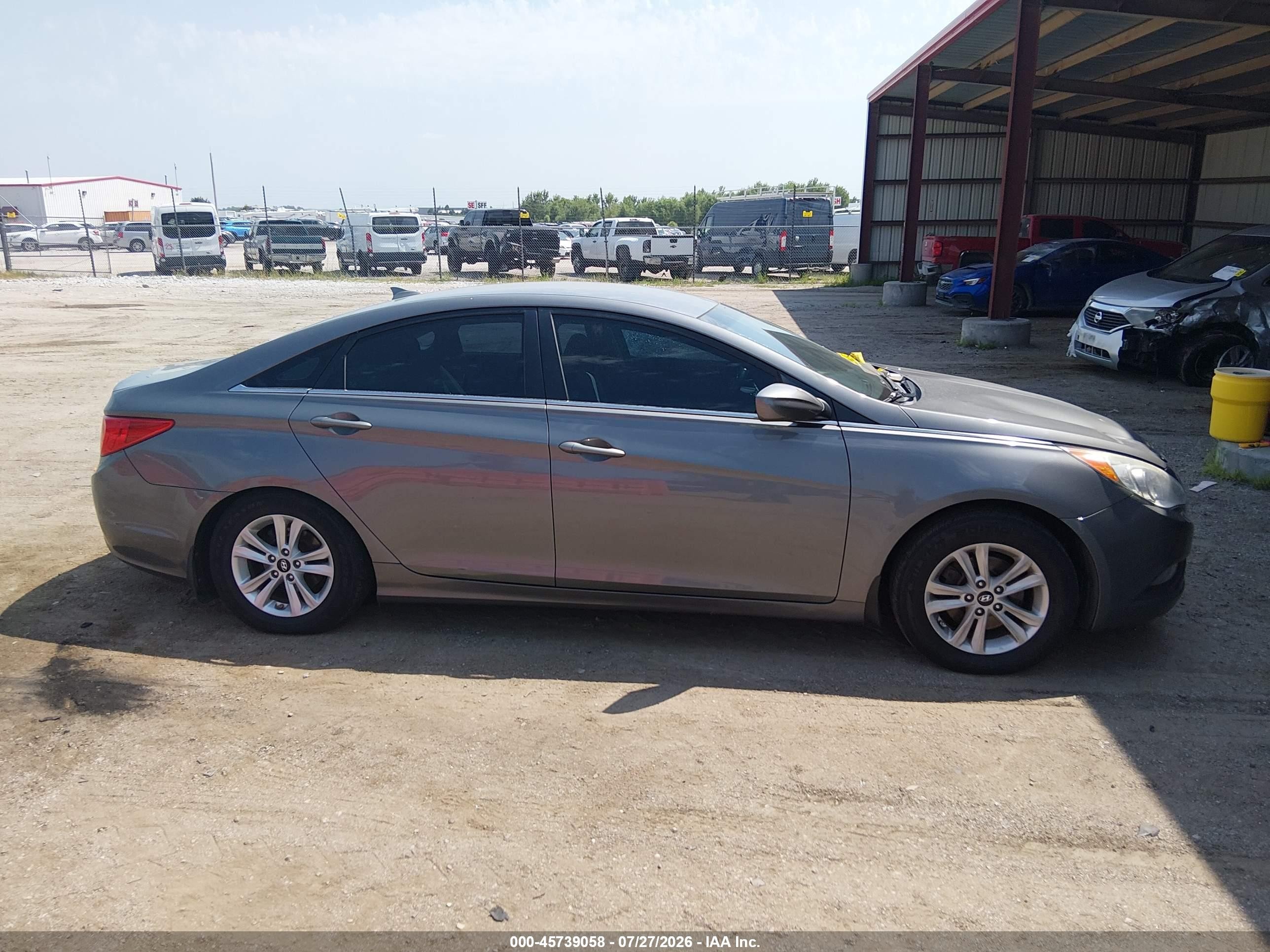 2013 Hyundai Sonata Gls Gray vin: 5NPEB4AC7DH607621