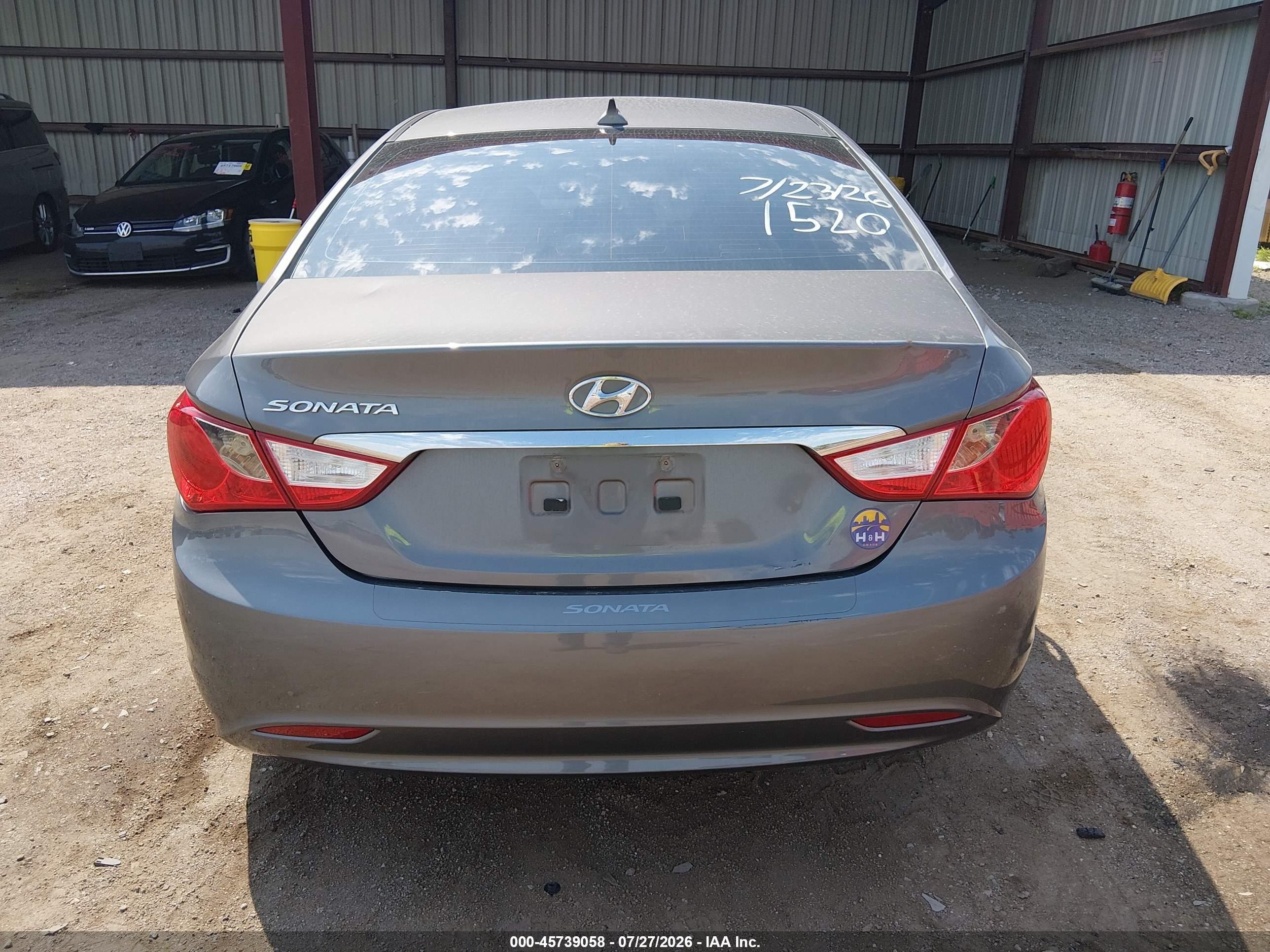 2013 Hyundai Sonata Gls Gray vin: 5NPEB4AC7DH607621