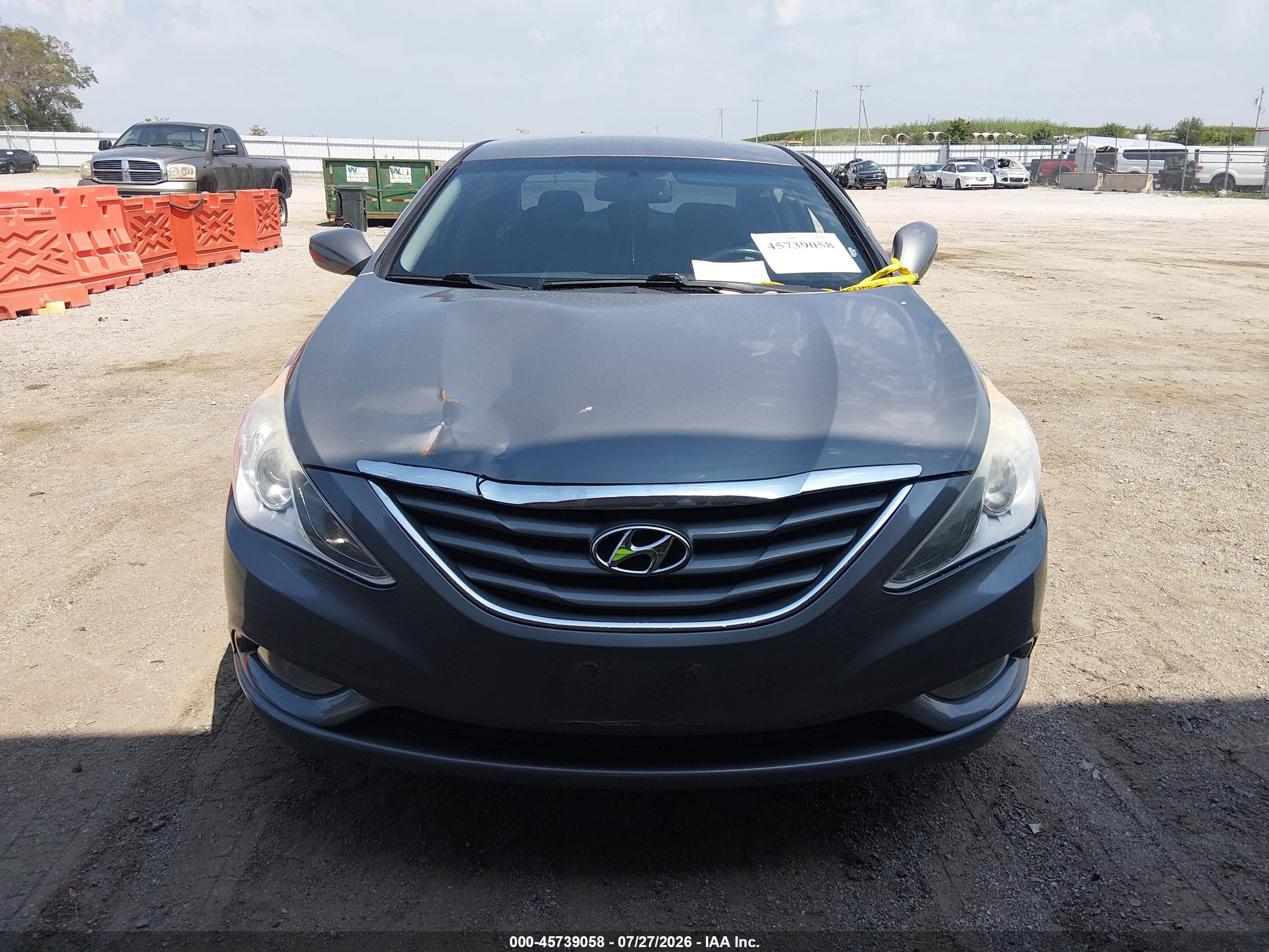2013 Hyundai Sonata Gls Gray vin: 5NPEB4AC7DH607621