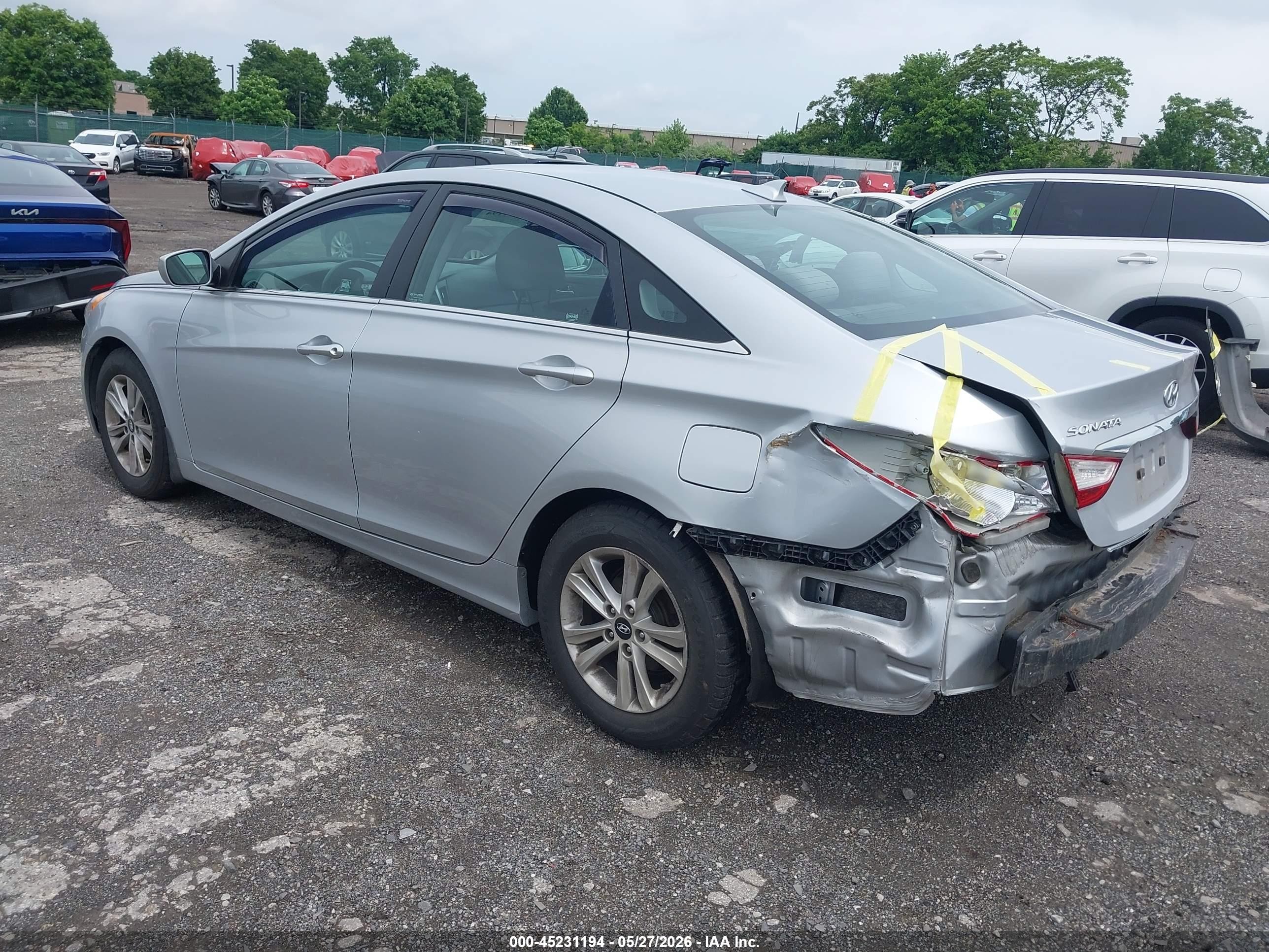 2013 Hyundai Sonata Gls Серебряный vin: 5NPEB4AC7DH609790
