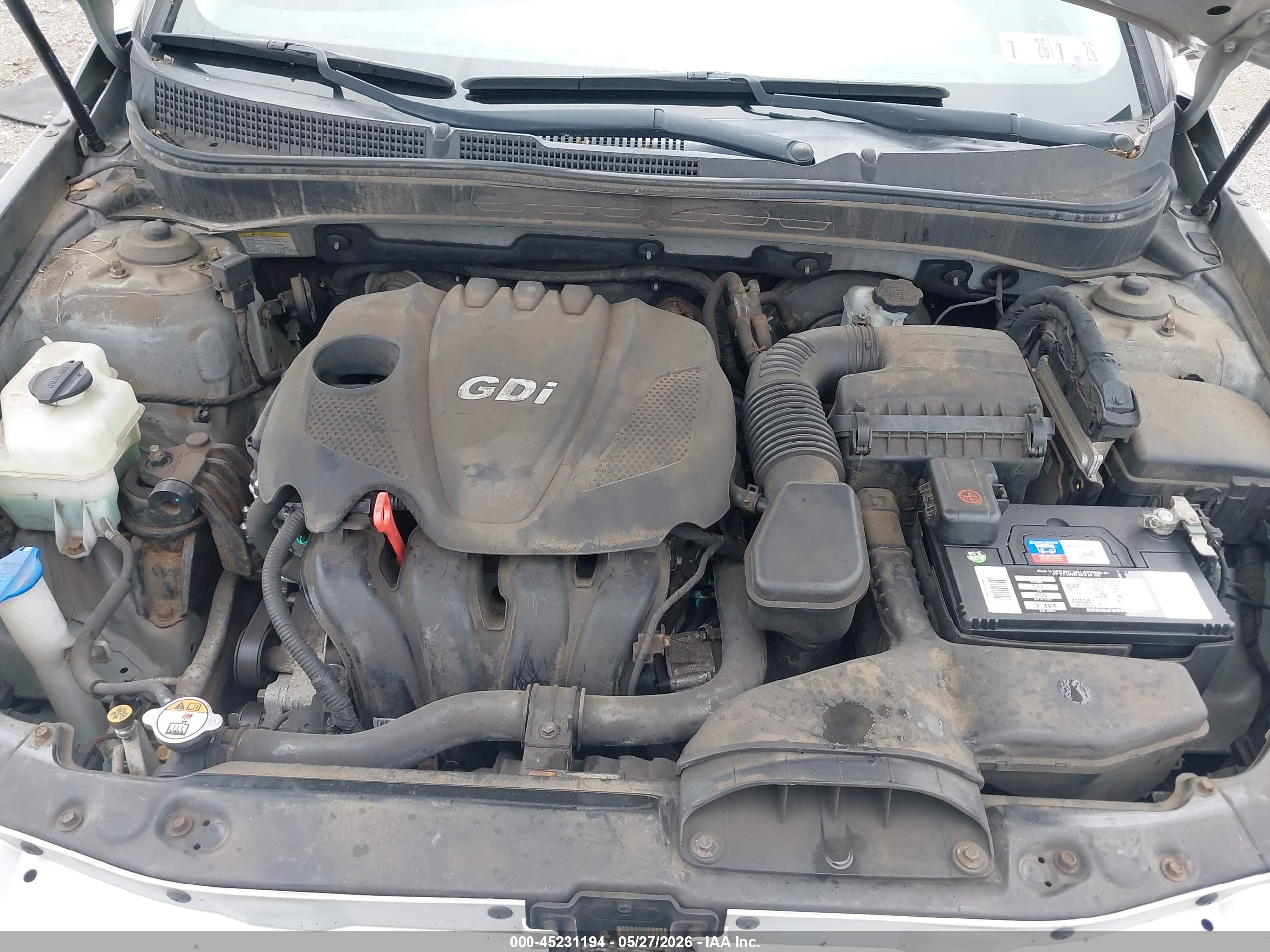 2013 Hyundai Sonata Gls Серебряный vin: 5NPEB4AC7DH609790