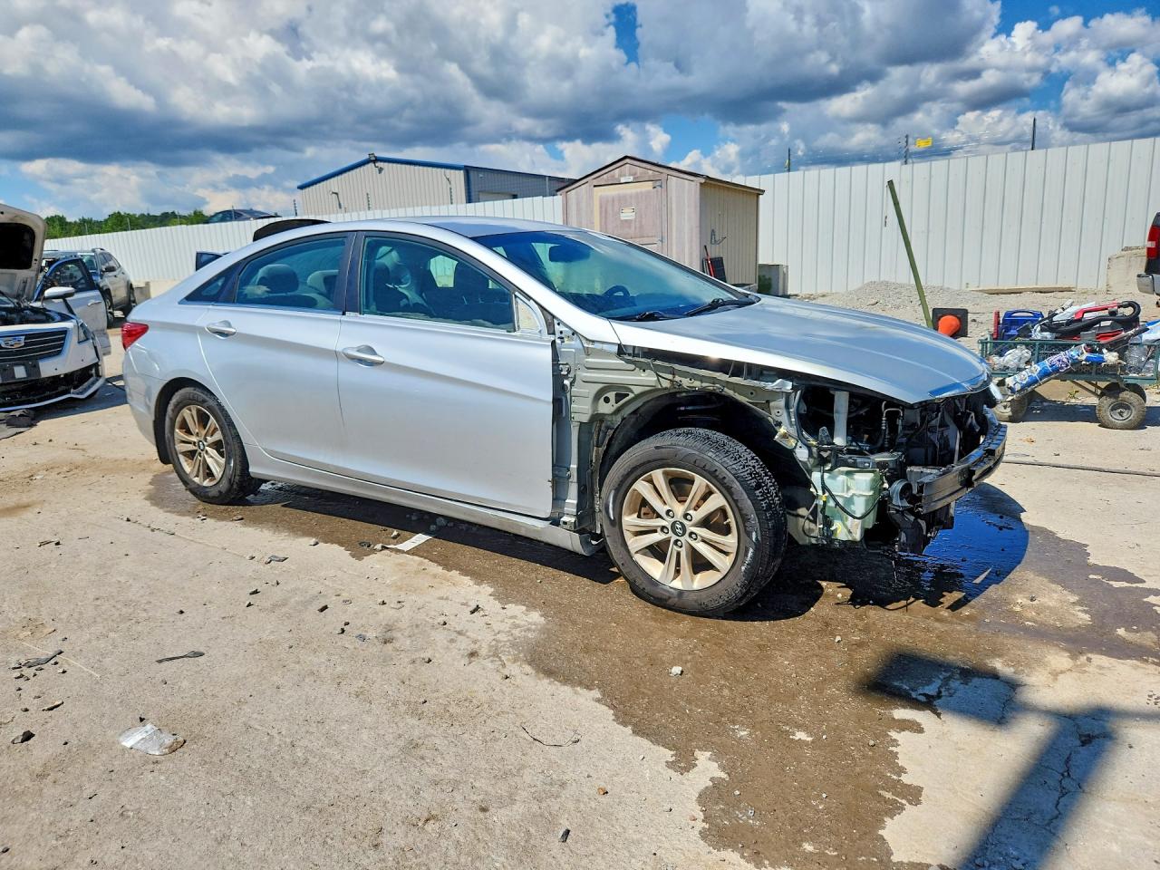 2013 Hyundai Sonata Gls Silver vin: 5NPEB4AC7DH641915